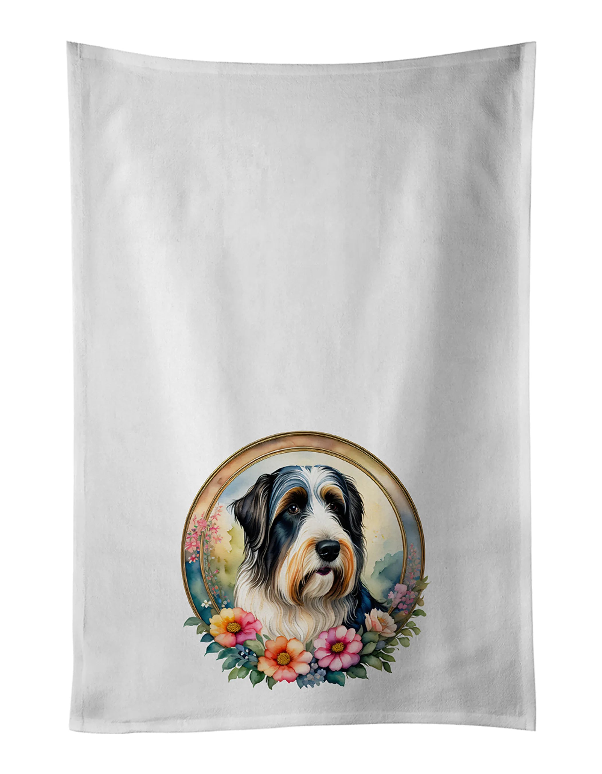 Frame of Flowers Kitchen Towel Set of 2 - Size: 28HX19W | Pack Of: 1 | Collection name: Frame of flowers