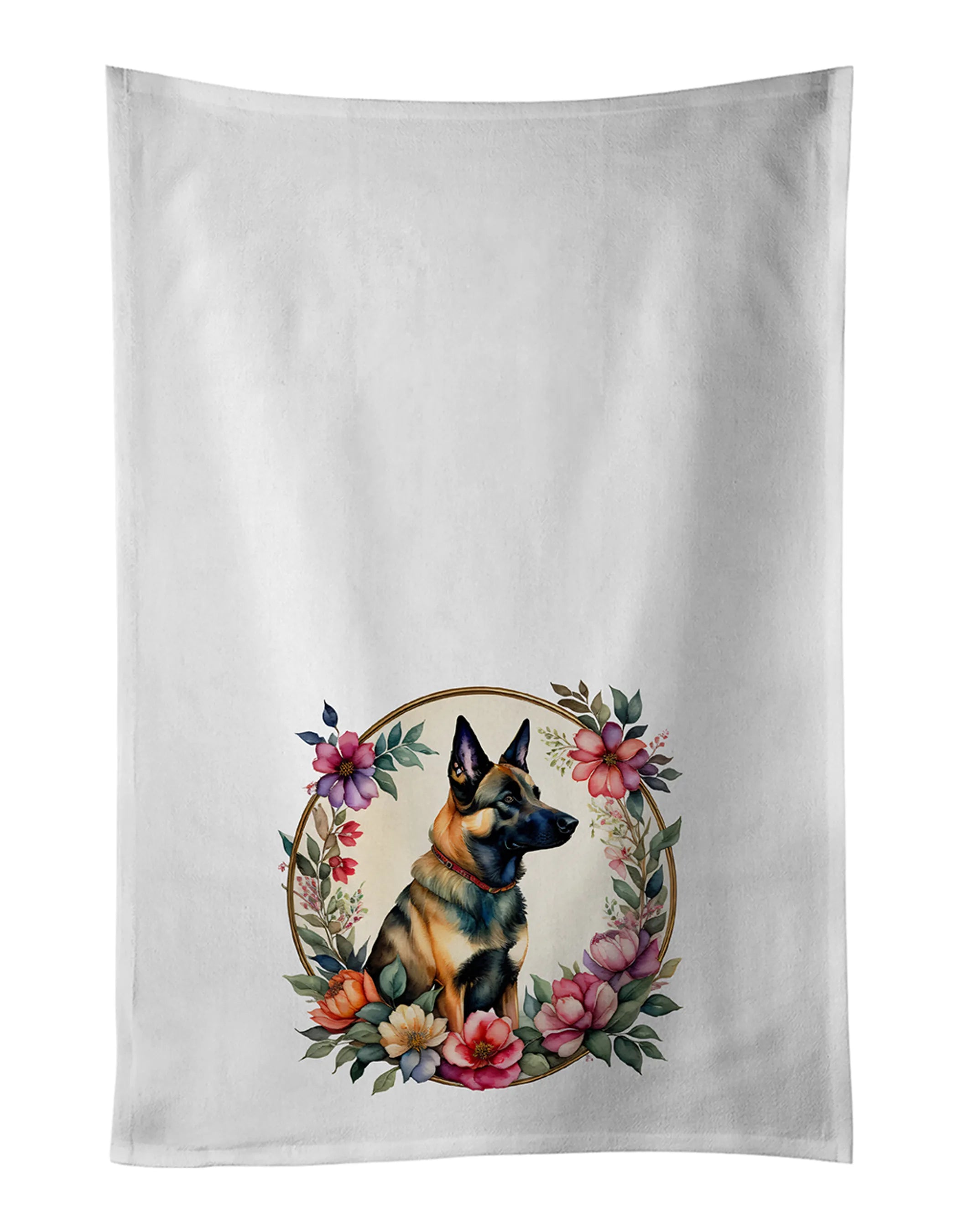 Frame of Flowers Kitchen Towel Set of 2 - Size: 28HX19W | Pack Of: 1 | Collection name: Frame of flowers
