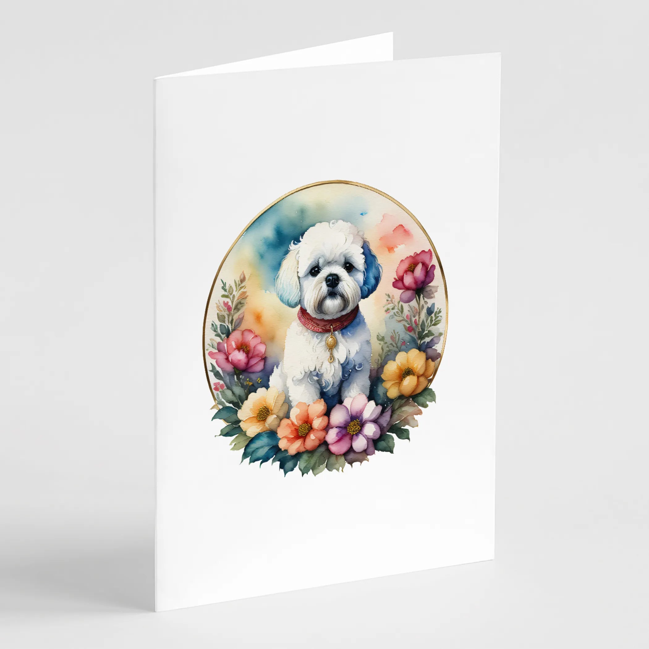 Frame of Flowers Greeting Cards  - Size: 5X7 | Pack Of: 1 | Collection name: Frame of flowers