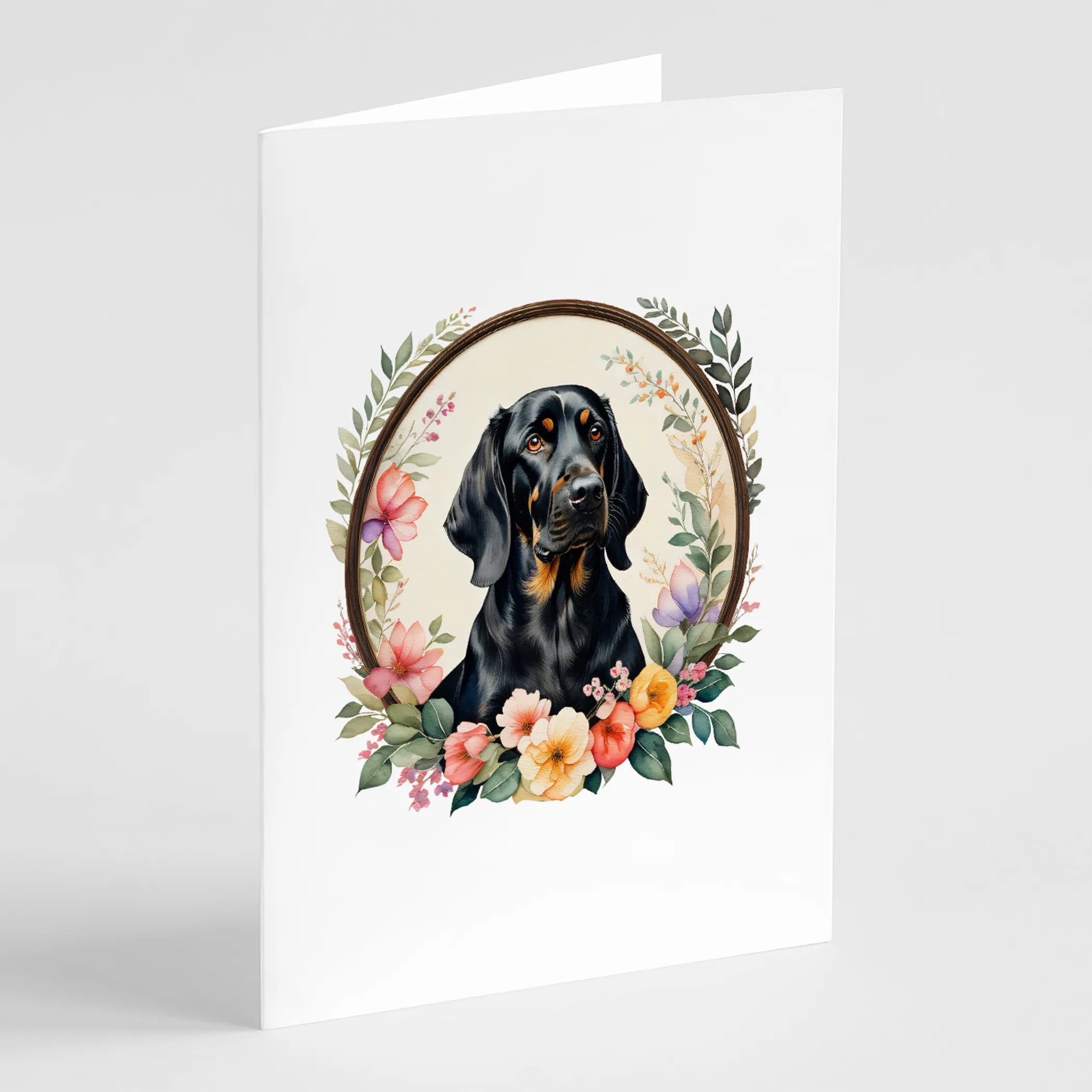 Frame of Flowers Greeting Cards  - Size: 5X7 | Pack Of: 1 | Collection name: Frame of flowers