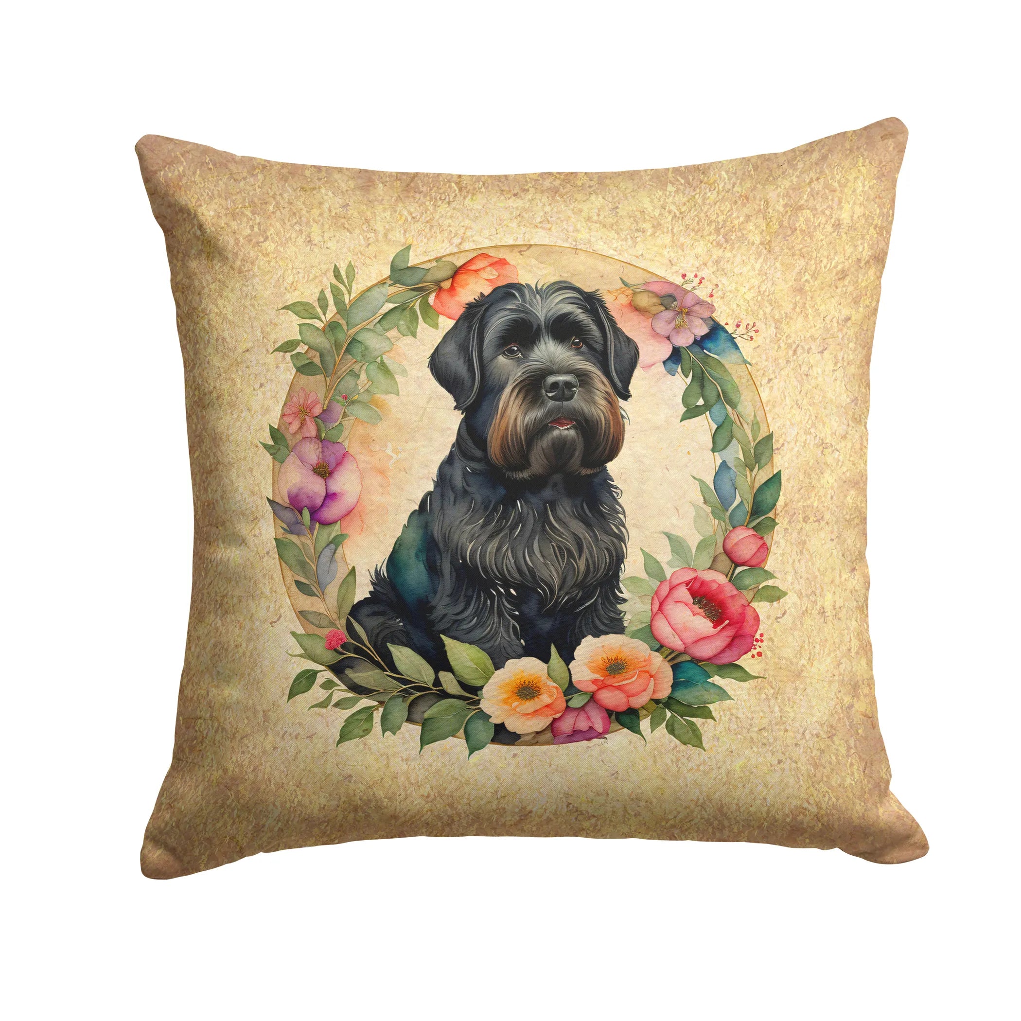 Frame of Flowers Throw Pillow - Size: 14HX14W | Pack Of: 1 | Collection name: Frame of flowers