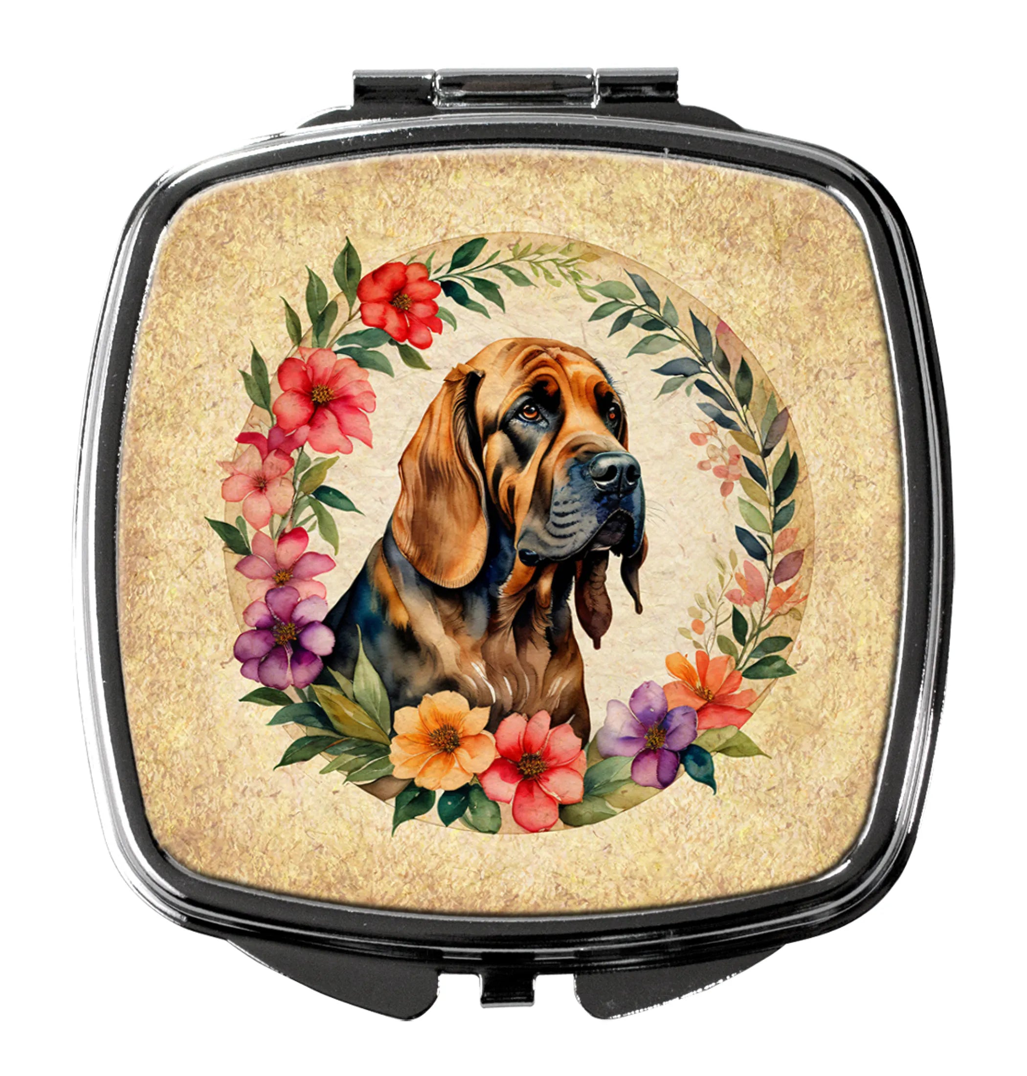Frame of Flowers Compact Mirror - Pack Of: 1 | Collection name: Frame of flowers