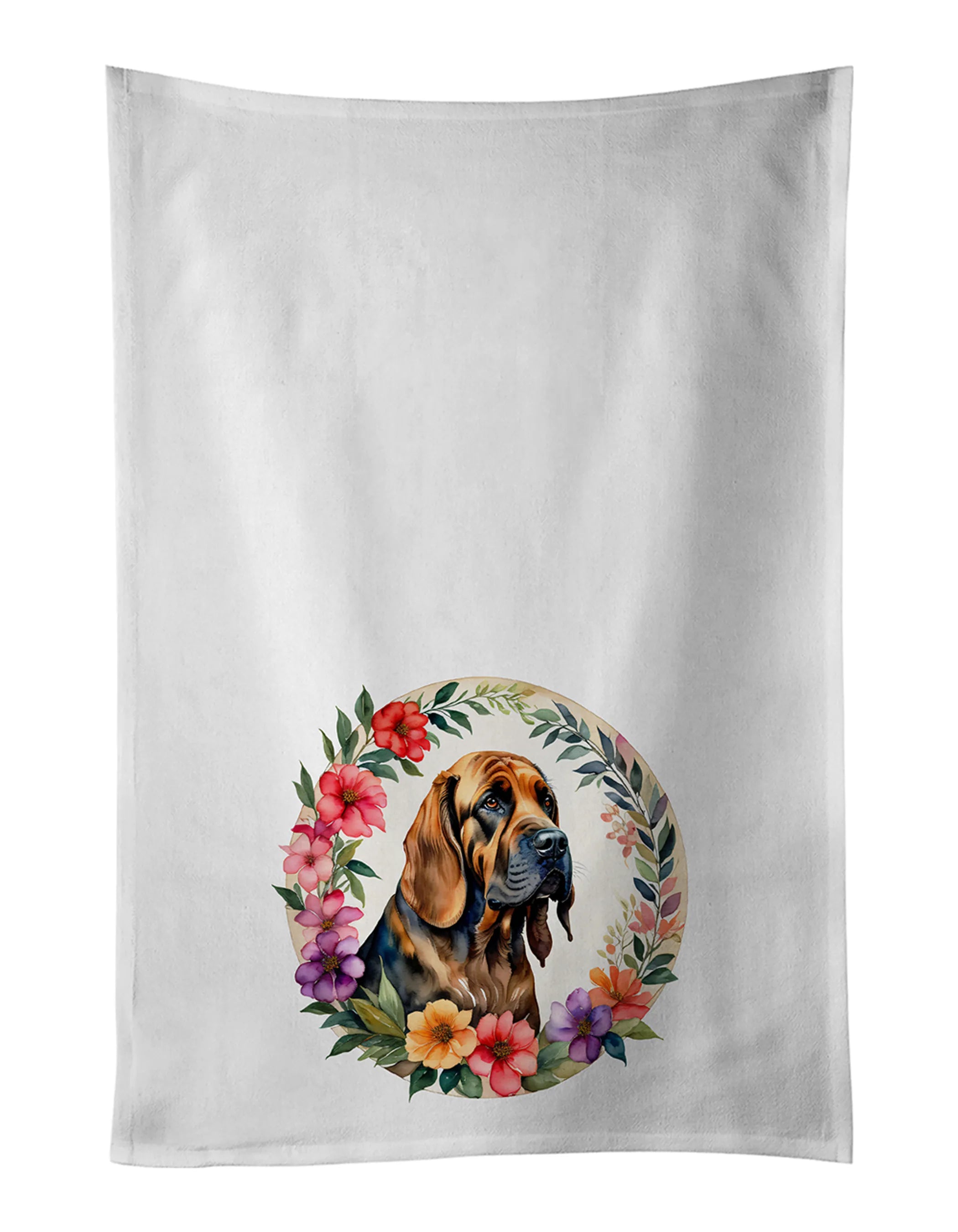 Frame of Flowers Kitchen Towel Set of 2 - Size: 28HX19W | Pack Of: 1 | Collection name: Frame of flowers