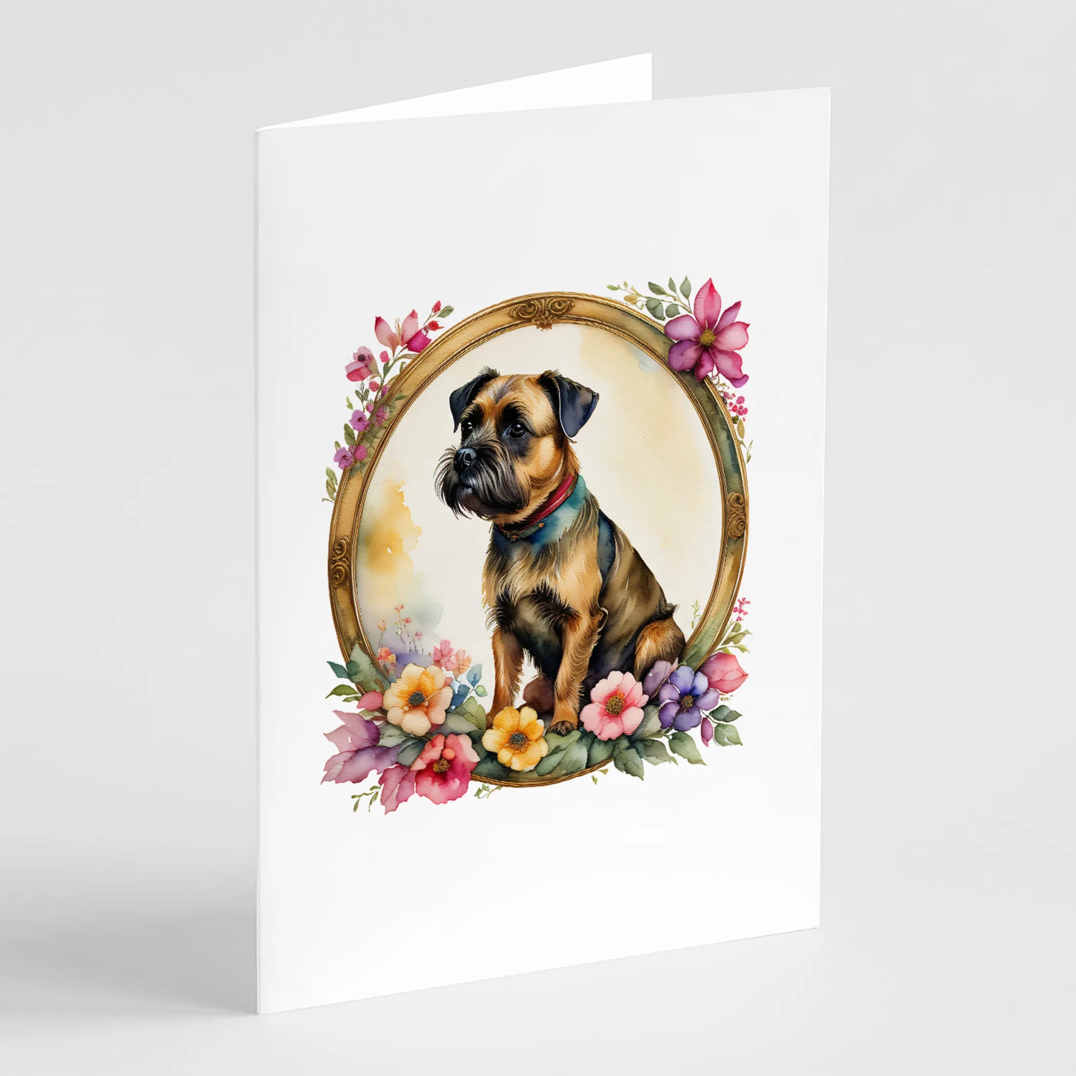 Frame of Flowers Greeting Cards  - Size: 5X7 | Pack Of: 1 | Collection name: Frame of flowers