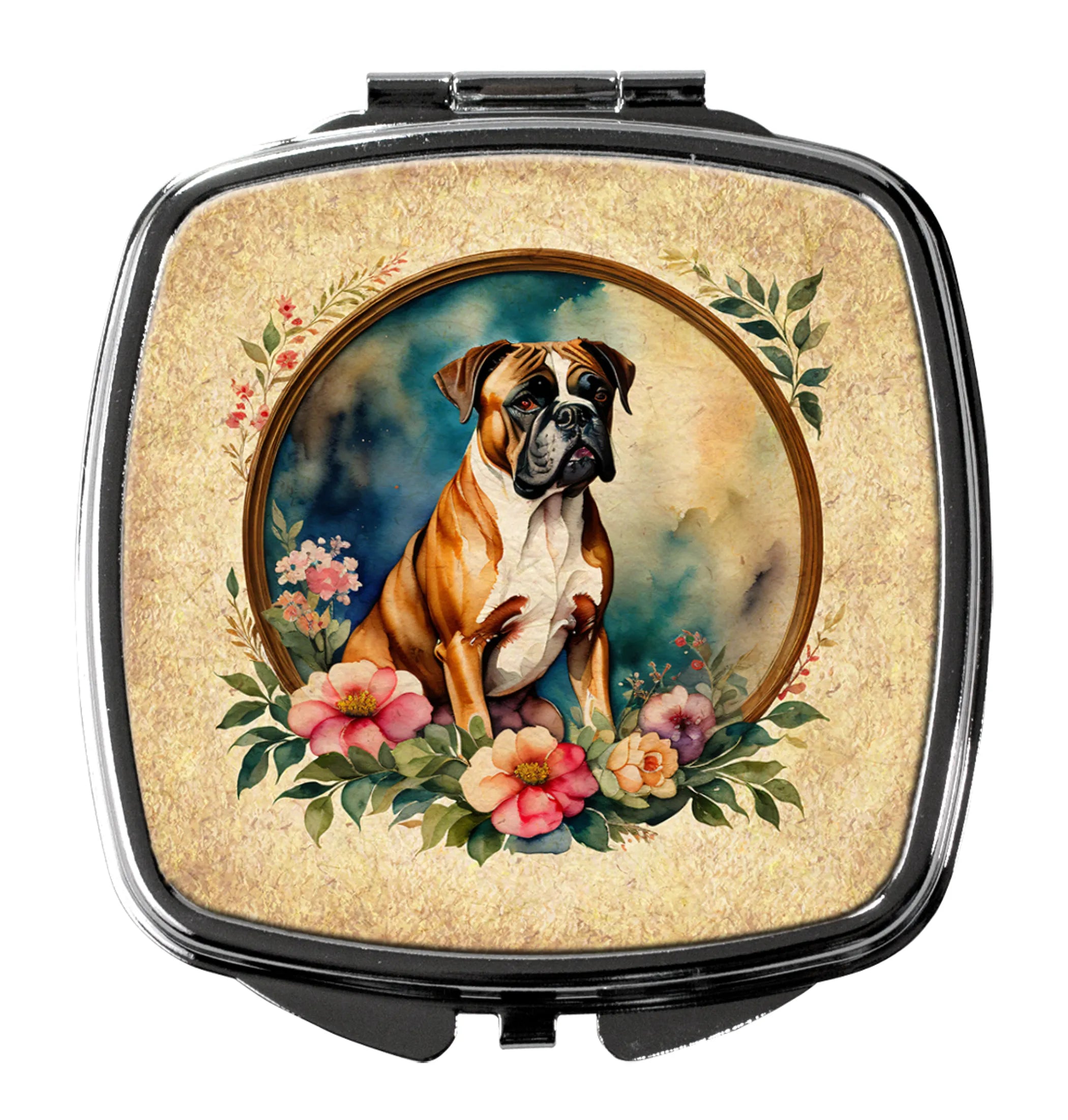 Frame of Flowers Compact Mirror - Pack Of: 1 | Collection name: Frame of flowers