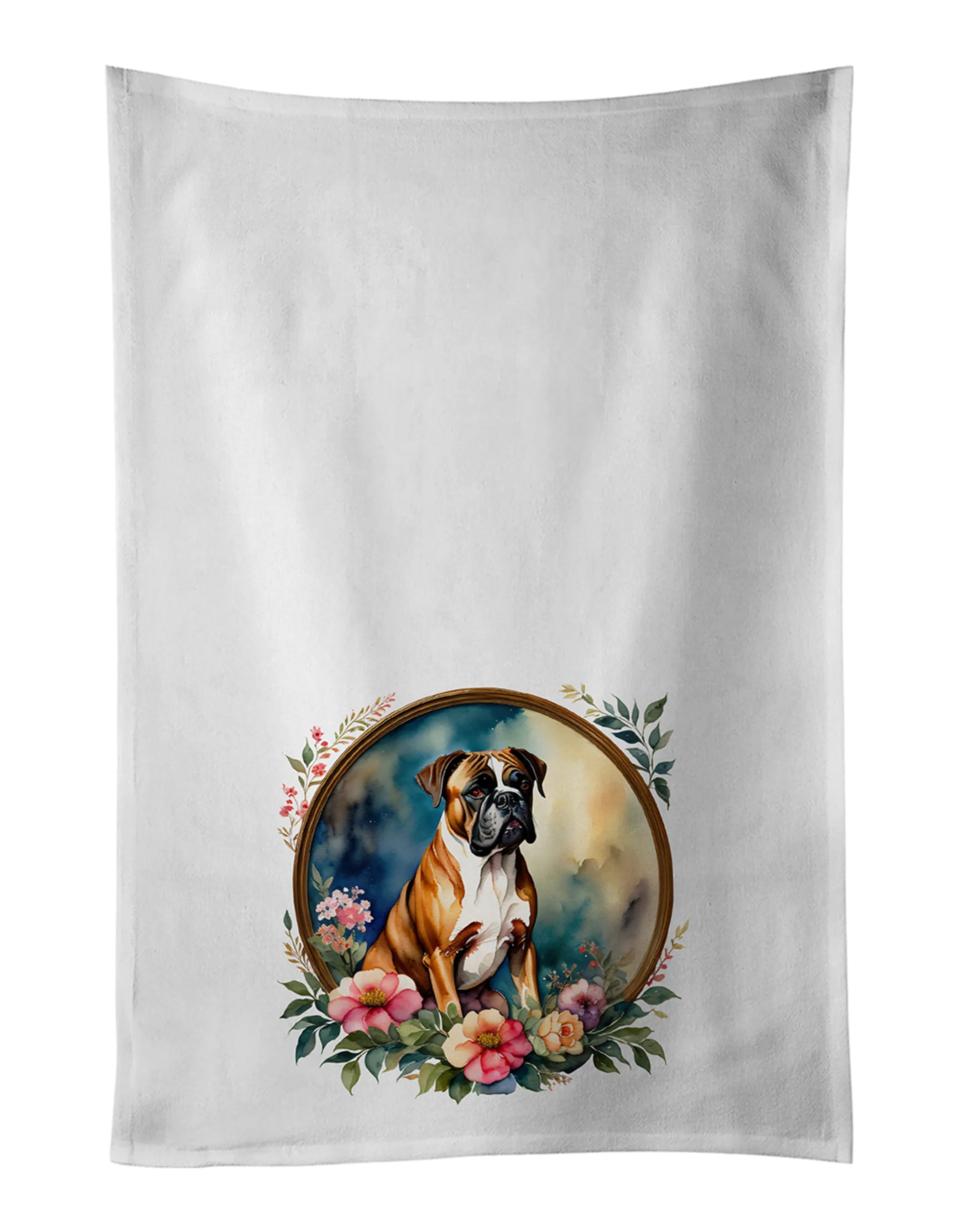 Frame of Flowers Kitchen Towel Set of 2 - Size: 28HX19W | Pack Of: 1 | Collection name: Frame of flowers