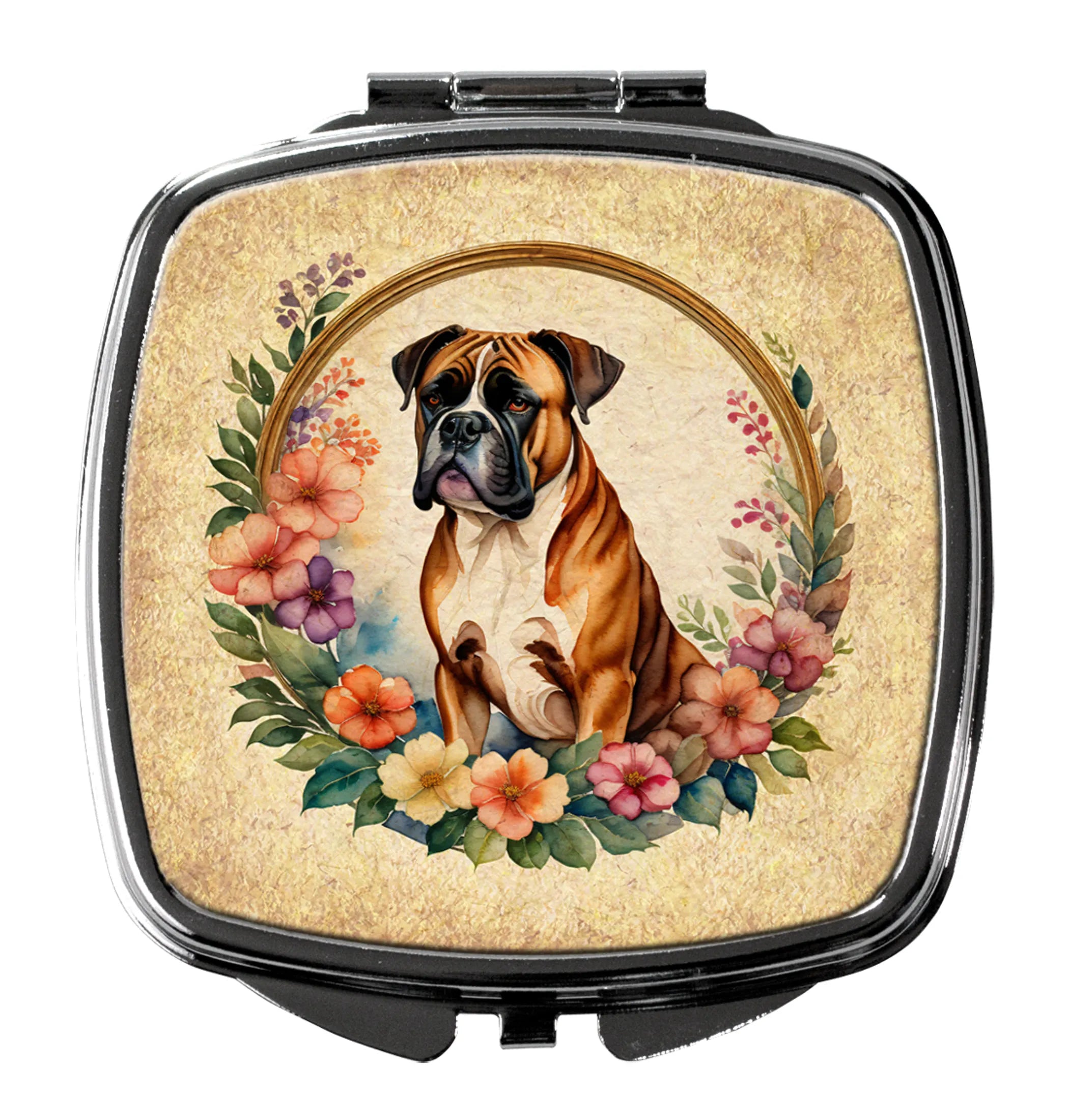 Frame of Flowers Compact Mirror - Pack Of: 1 | Collection name: Frame of flowers