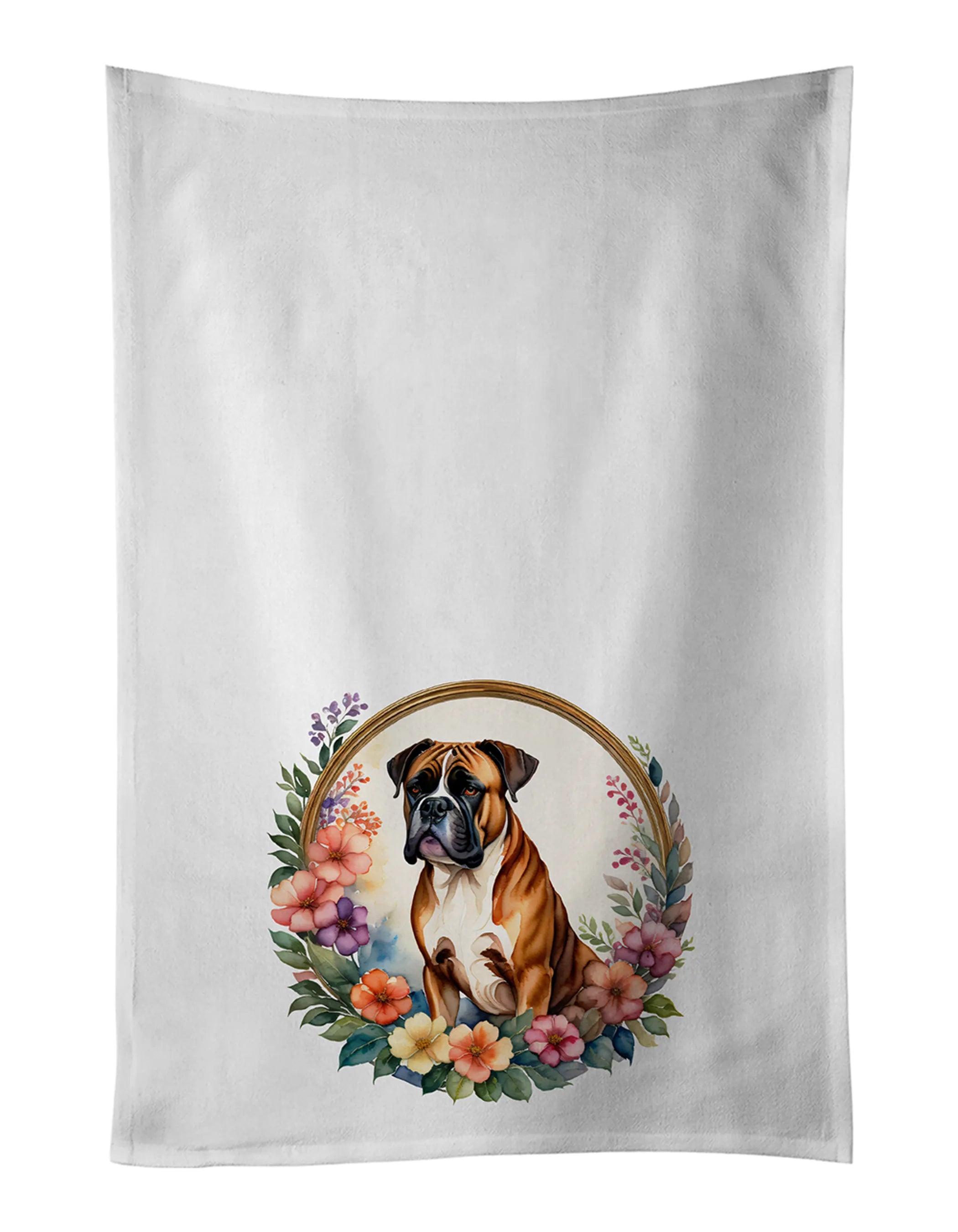 Frame of Flowers Kitchen Towel Set of 2 - Size: 28HX19W | Pack Of: 1 | Collection name: Frame of flowers