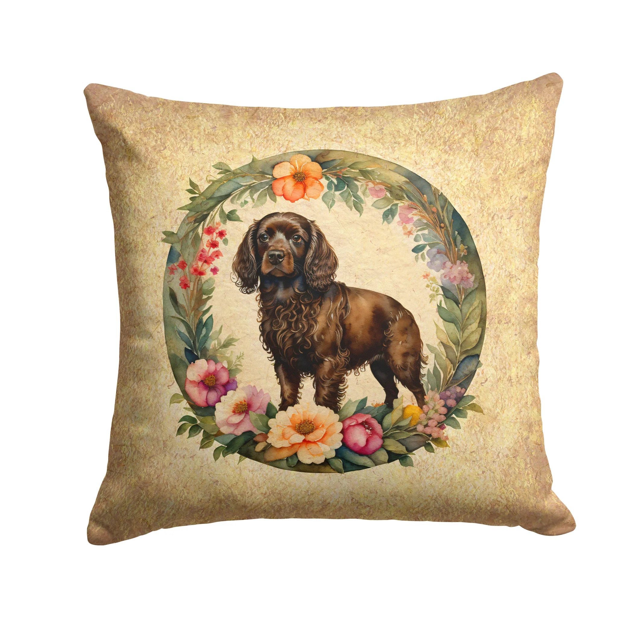 Frame of Flowers Throw Pillow - Size: 14HX14W | Pack Of: 1 | Collection name: Frame of flowers