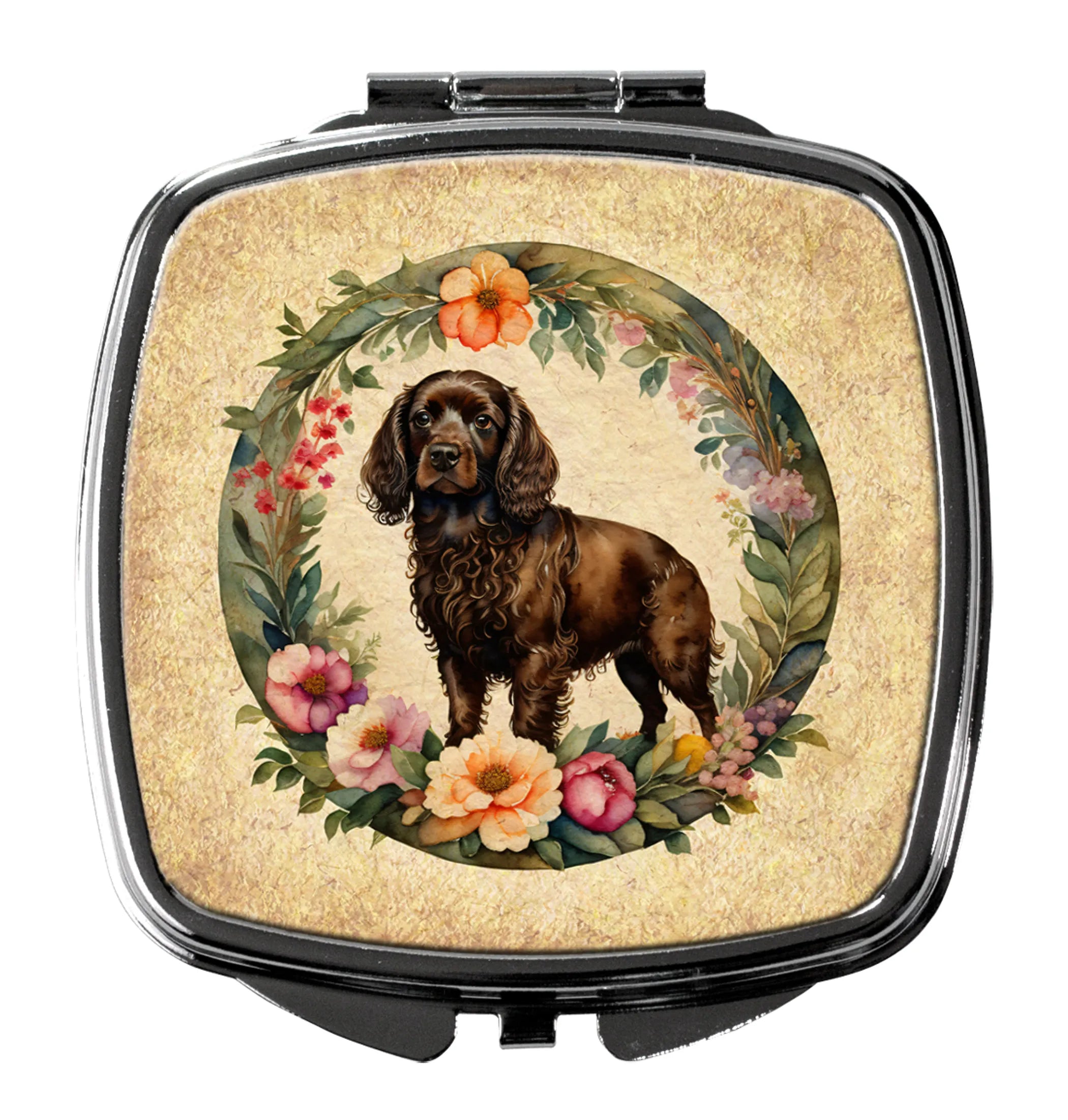 Frame of Flowers Compact Mirror - Pack Of: 1 | Collection name: Frame of flowers
