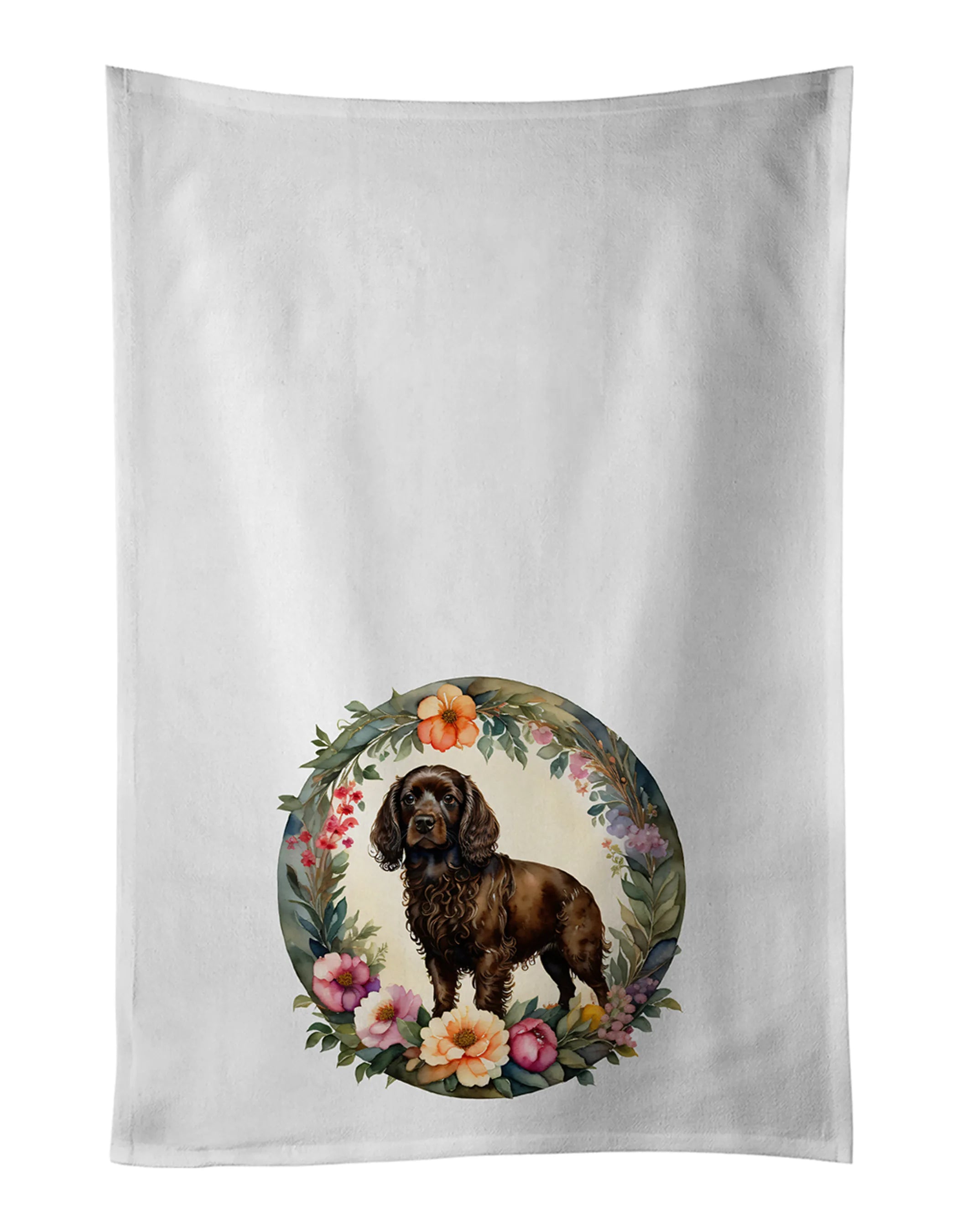 Frame of Flowers Kitchen Towel Set of 2 - Size: 28HX19W | Pack Of: 1 | Collection name: Frame of flowers