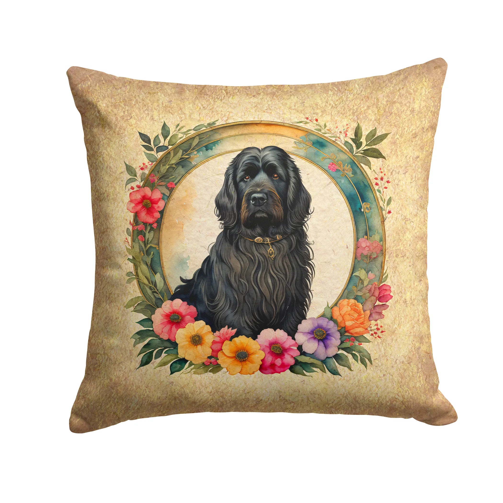 Frame of Flowers Throw Pillow - Size: 14HX14W | Pack Of: 1 | Collection name: Frame of flowers