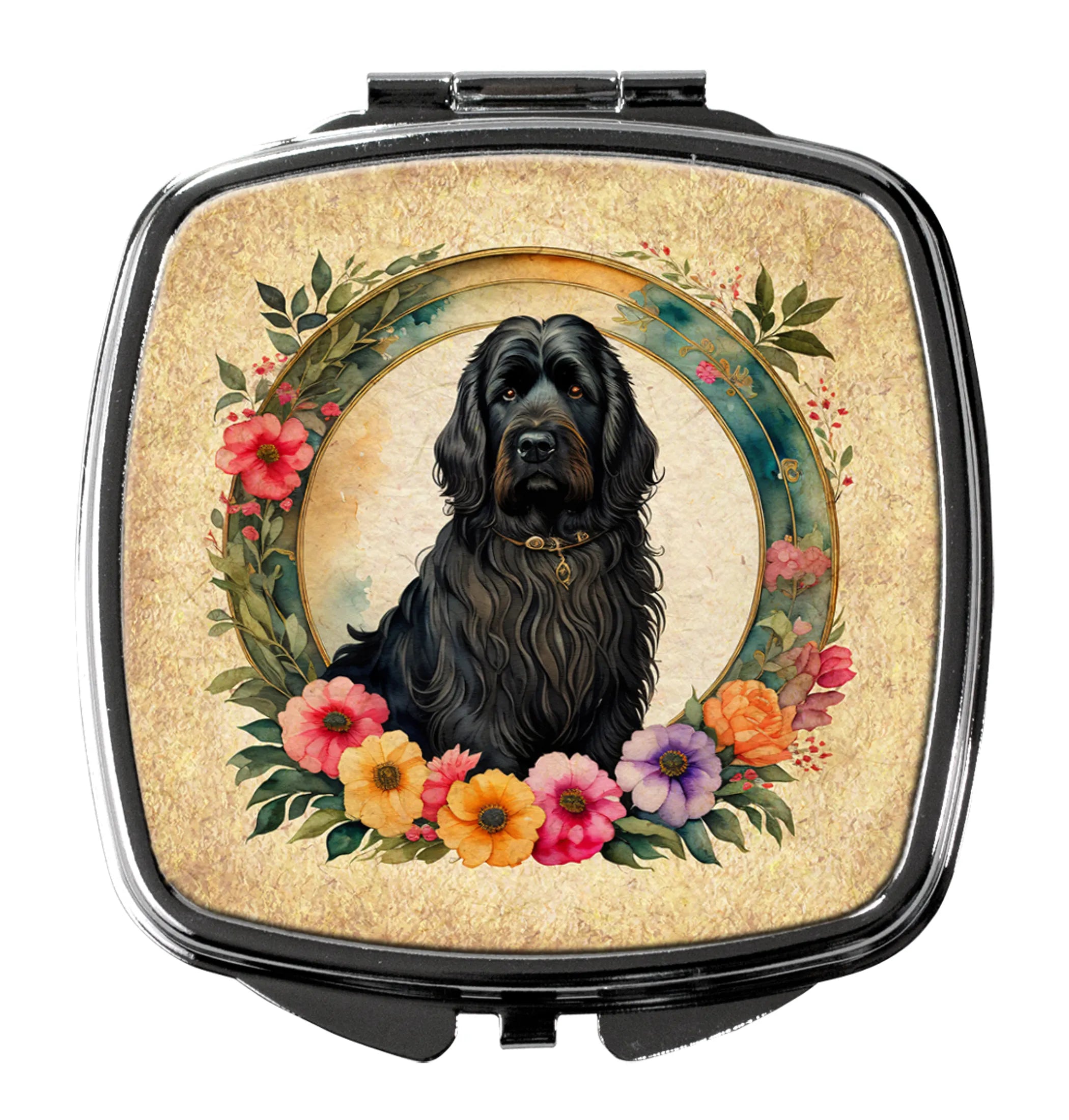 Frame of Flowers Compact Mirror - Pack Of: 1 | Collection name: Frame of flowers
