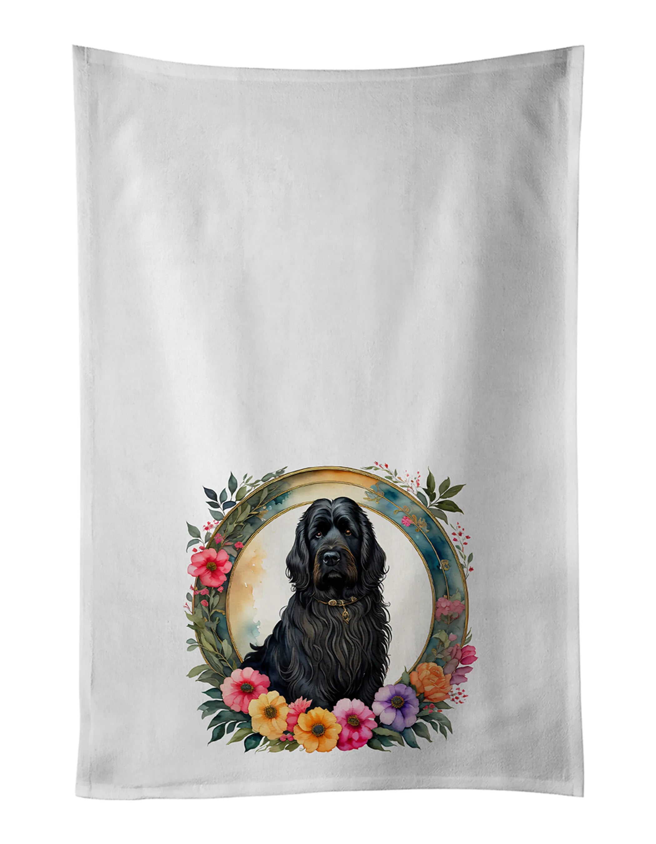 Frame of Flowers Kitchen Towel Set of 2 - Size: 28HX19W | Pack Of: 1 | Collection name: Frame of flowers