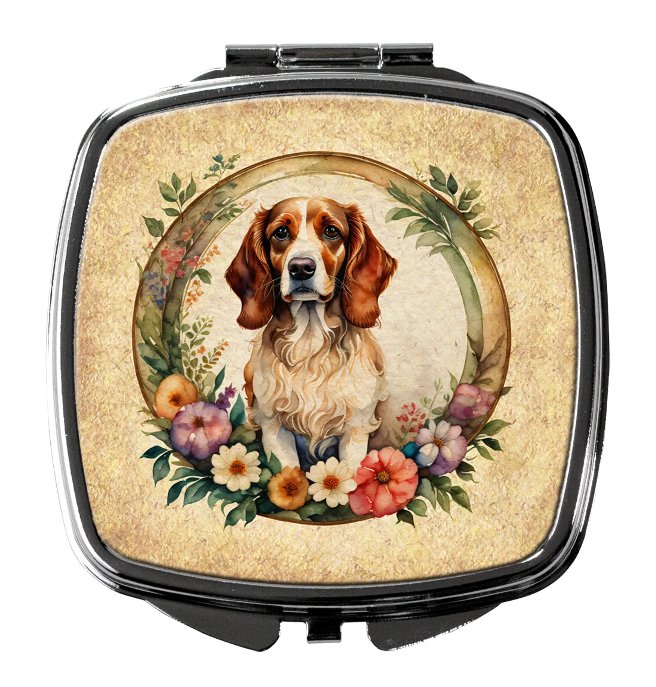 Frame of Flowers Compact Mirror - Pack Of: 1 | Collection name: Frame of flowers