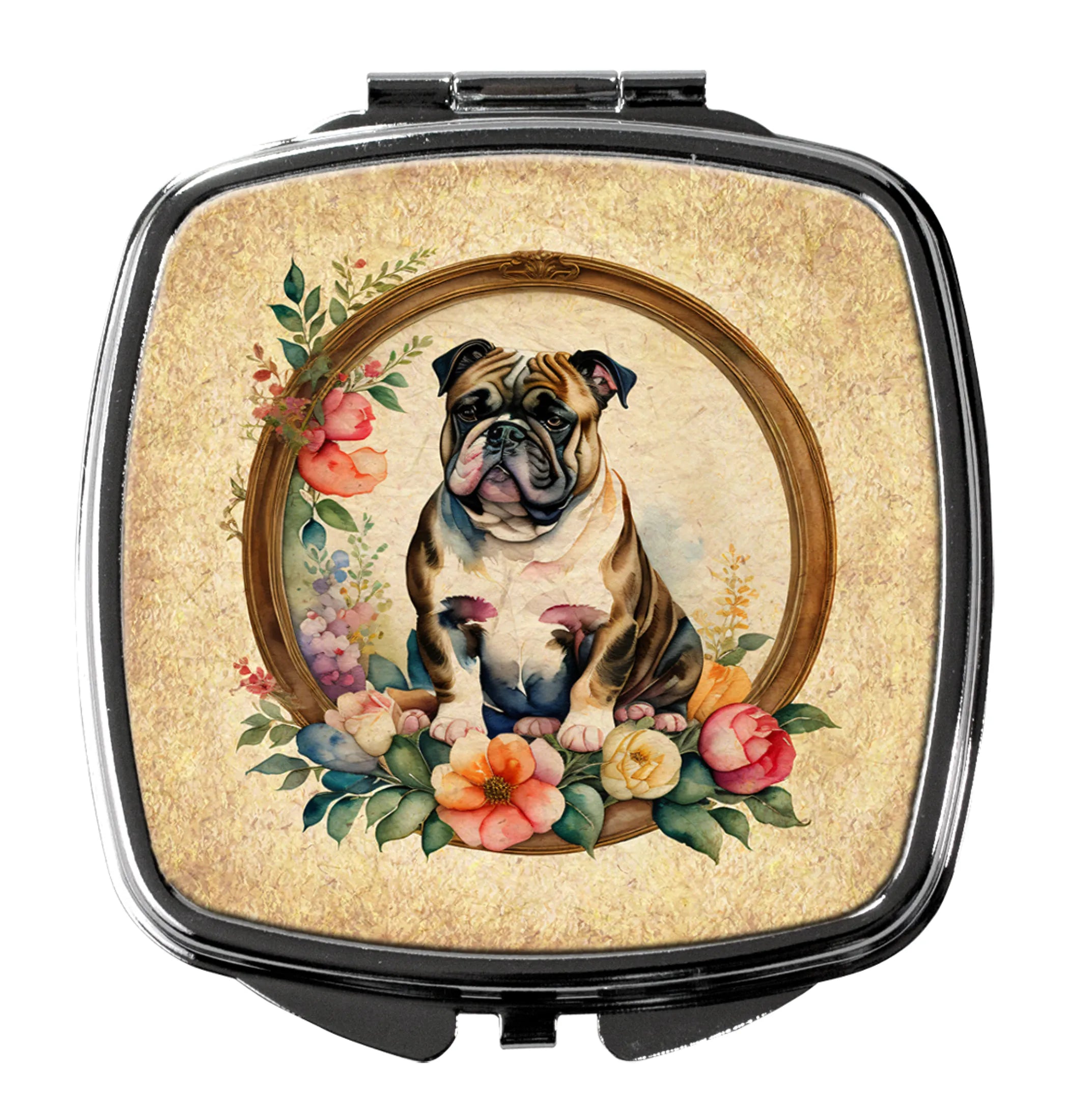 Frame of Flowers Compact Mirror - Pack Of: 1 | Collection name: Frame of flowers
