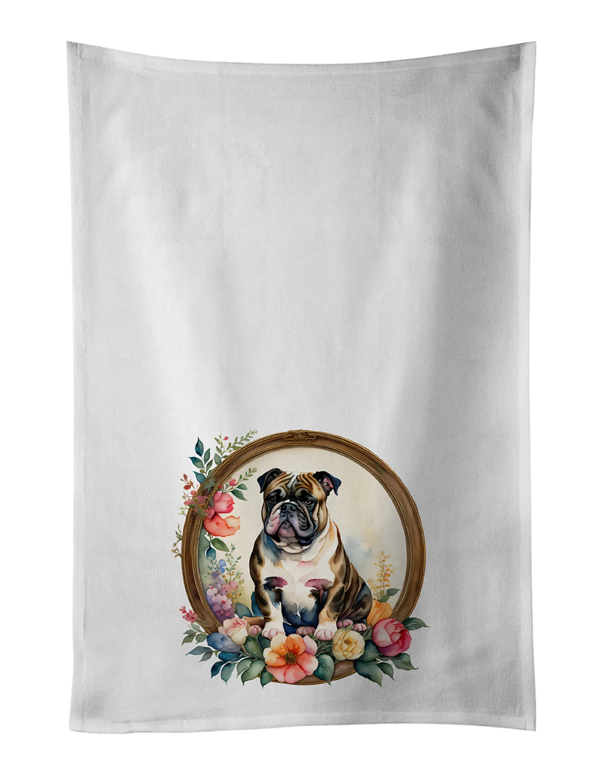 Frame of Flowers Kitchen Towel Set of 2 - Size: 28HX19W | Pack Of: 1 | Collection name: Frame of flowers