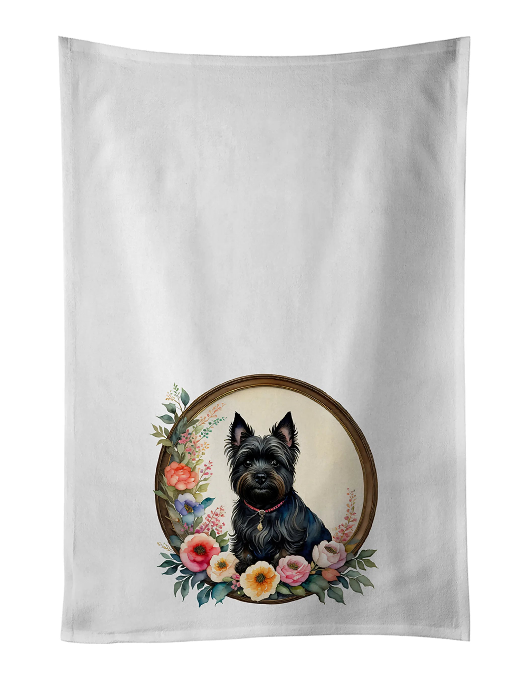 Frame of Flowers Kitchen Towel Set of 2 - Size: 28HX19W | Pack Of: 1 | Collection name: Frame of flowers