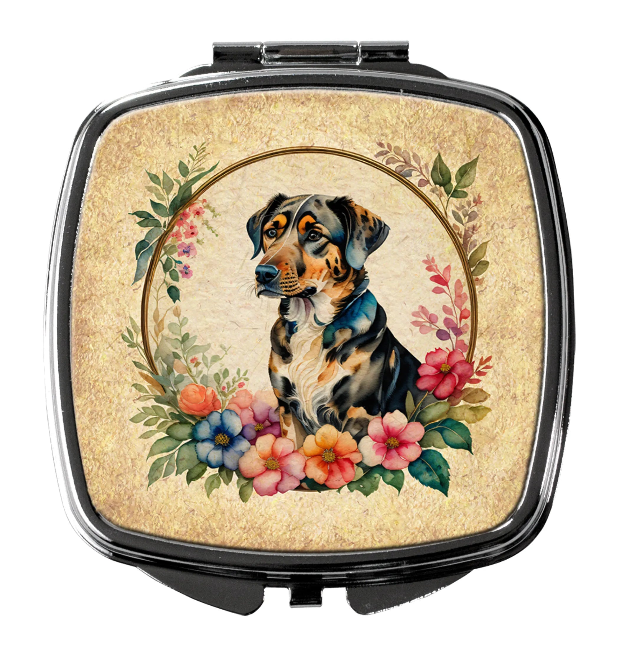 Frame of Flowers Compact Mirror - Pack Of: 1 | Collection name: Frame of flowers