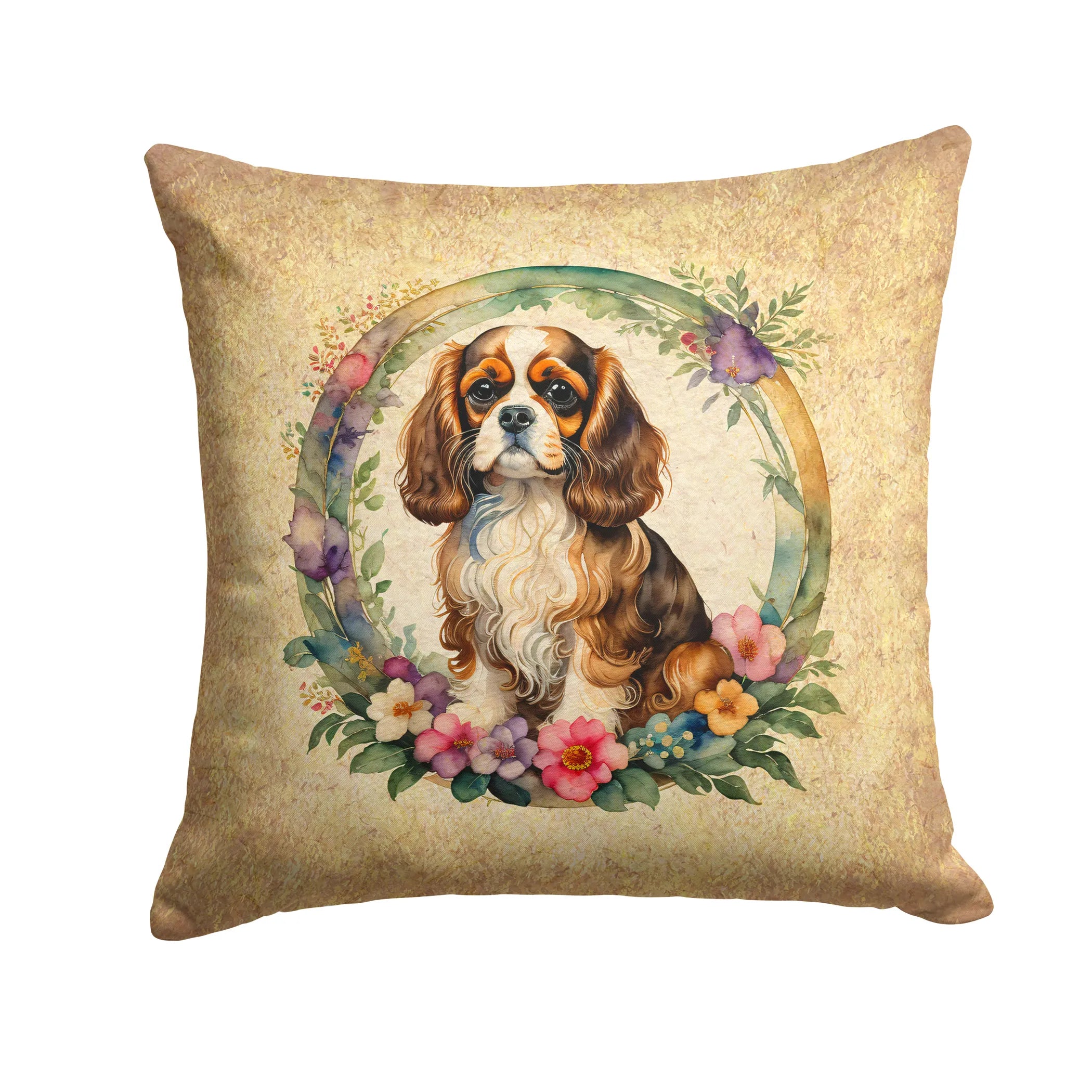 Frame of Flowers Throw Pillow - Size: 14HX14W | Pack Of: 1 | Collection name: Frame of flowers