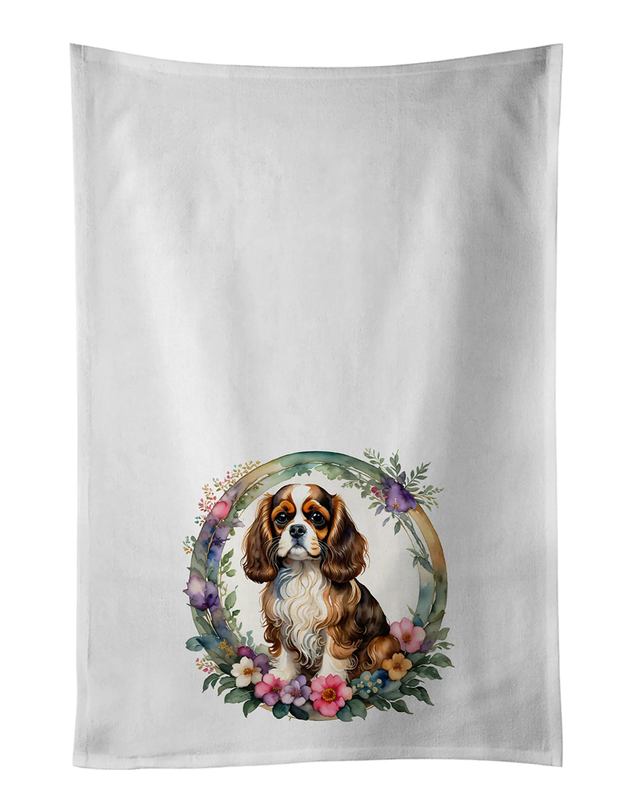 Frame of Flowers Kitchen Towel Set of 2 - Size: 28HX19W | Pack Of: 1 | Collection name: Frame of flowers