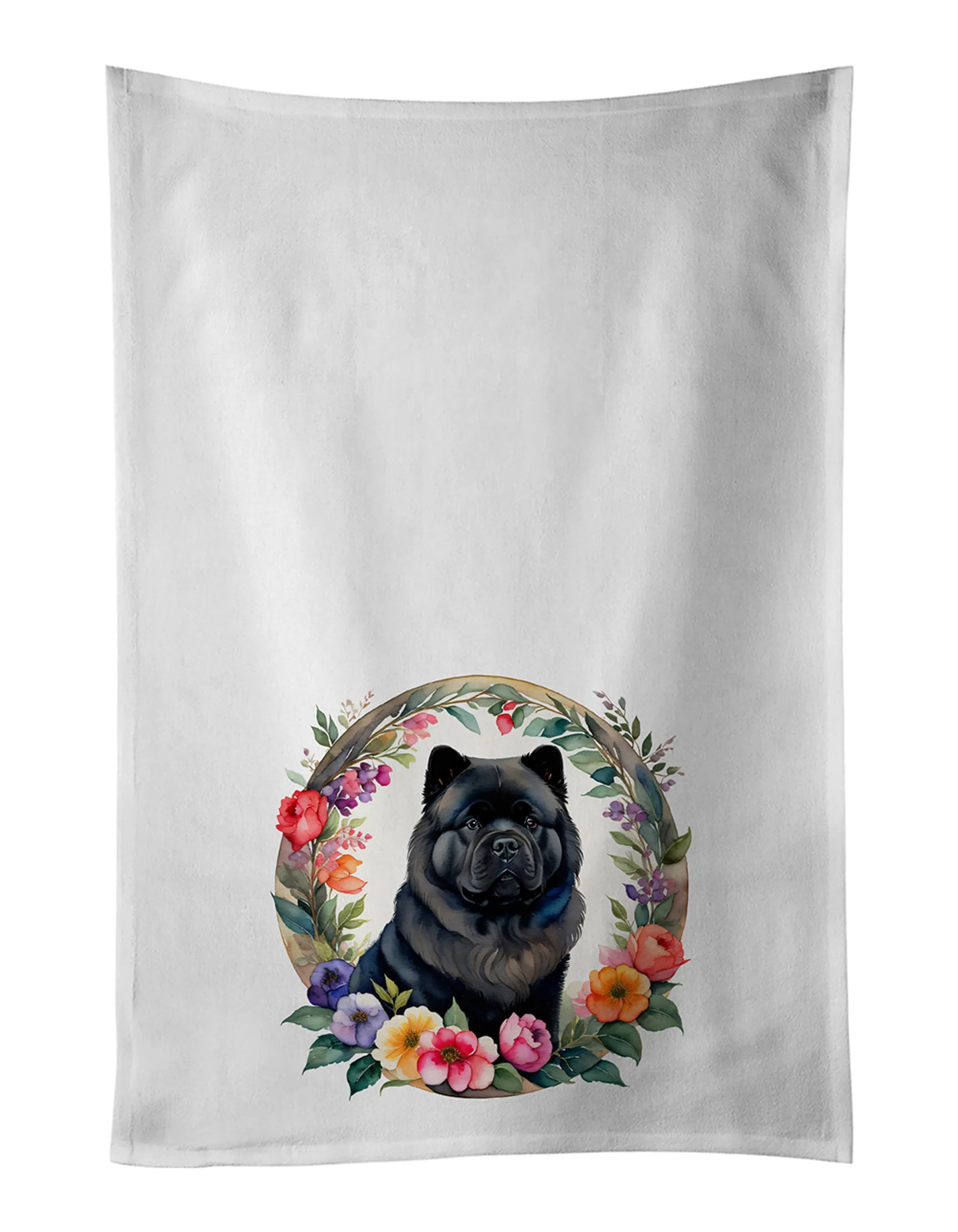 Frame of Flowers Kitchen Towel Set of 2 - Size: 28HX19W | Pack Of: 1 | Collection name: Frame of flowers