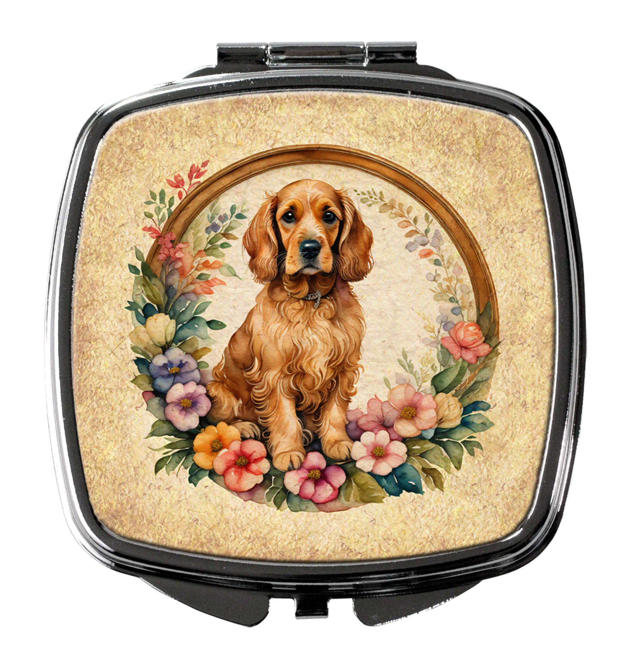Frame of Flowers Compact Mirror - Pack Of: 1 | Collection name: Frame of flowers