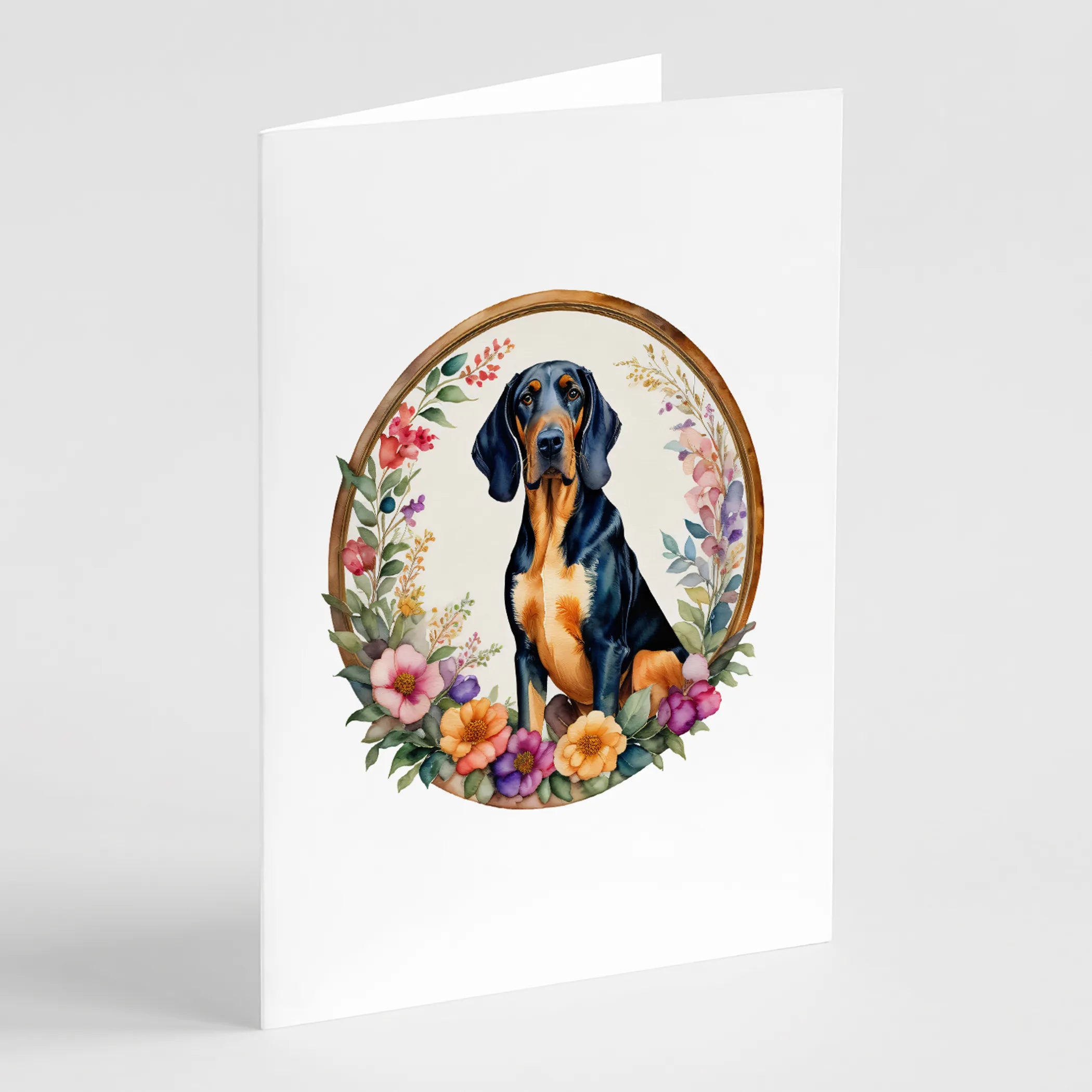 Frame of Flowers Greeting Cards  - Size: 5X7 | Pack Of: 1 | Collection name: Frame of flowers