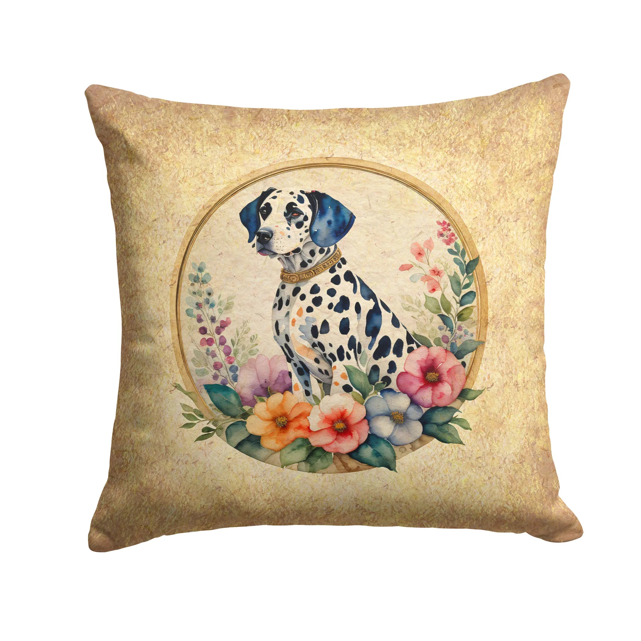Frame of Flowers Throw Pillow - Size: 14HX14W | Pack Of: 1 | Collection name: Frame of flowers