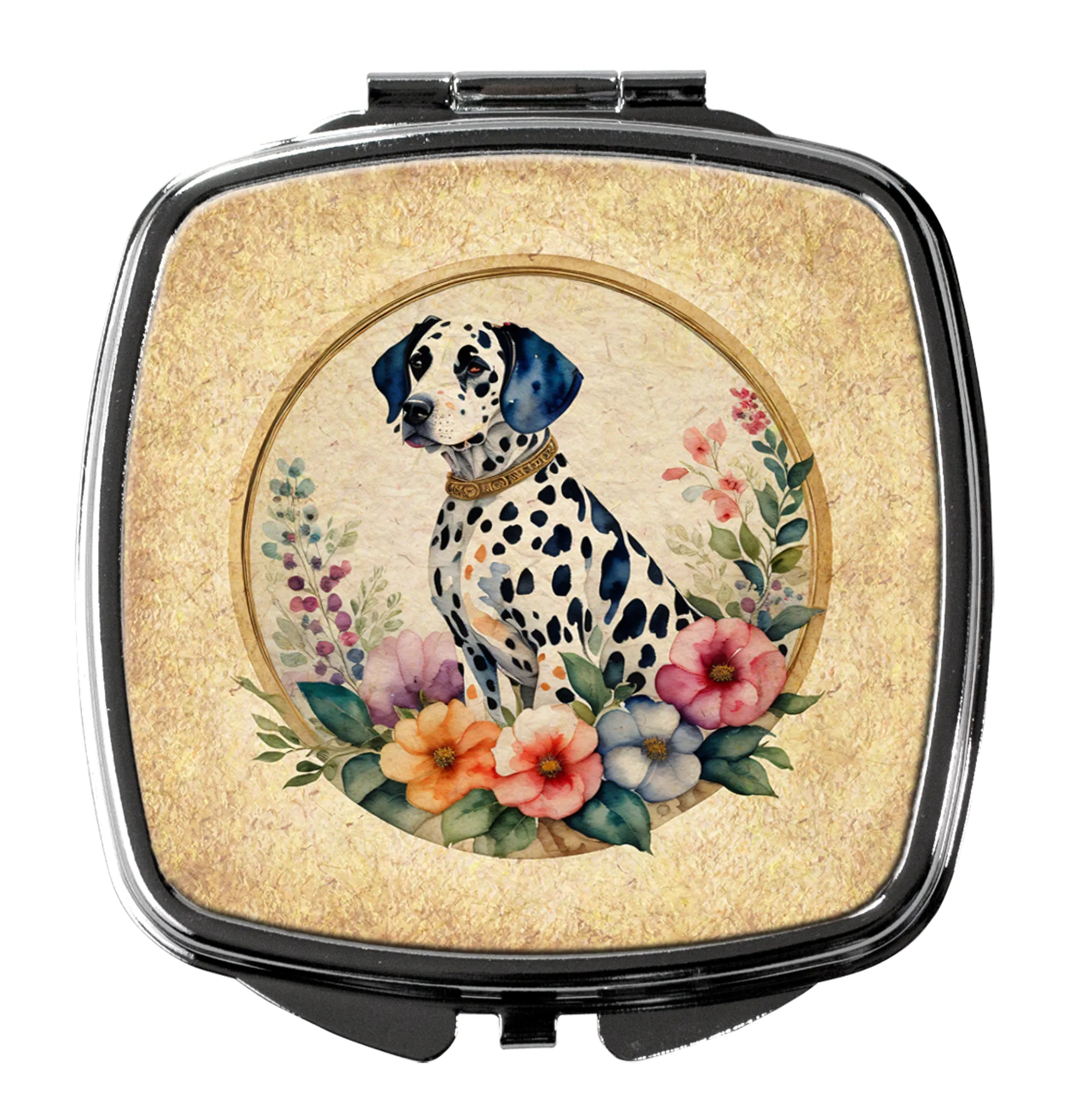 Frame of Flowers Compact Mirror - Pack Of: 1 | Collection name: Frame of flowers