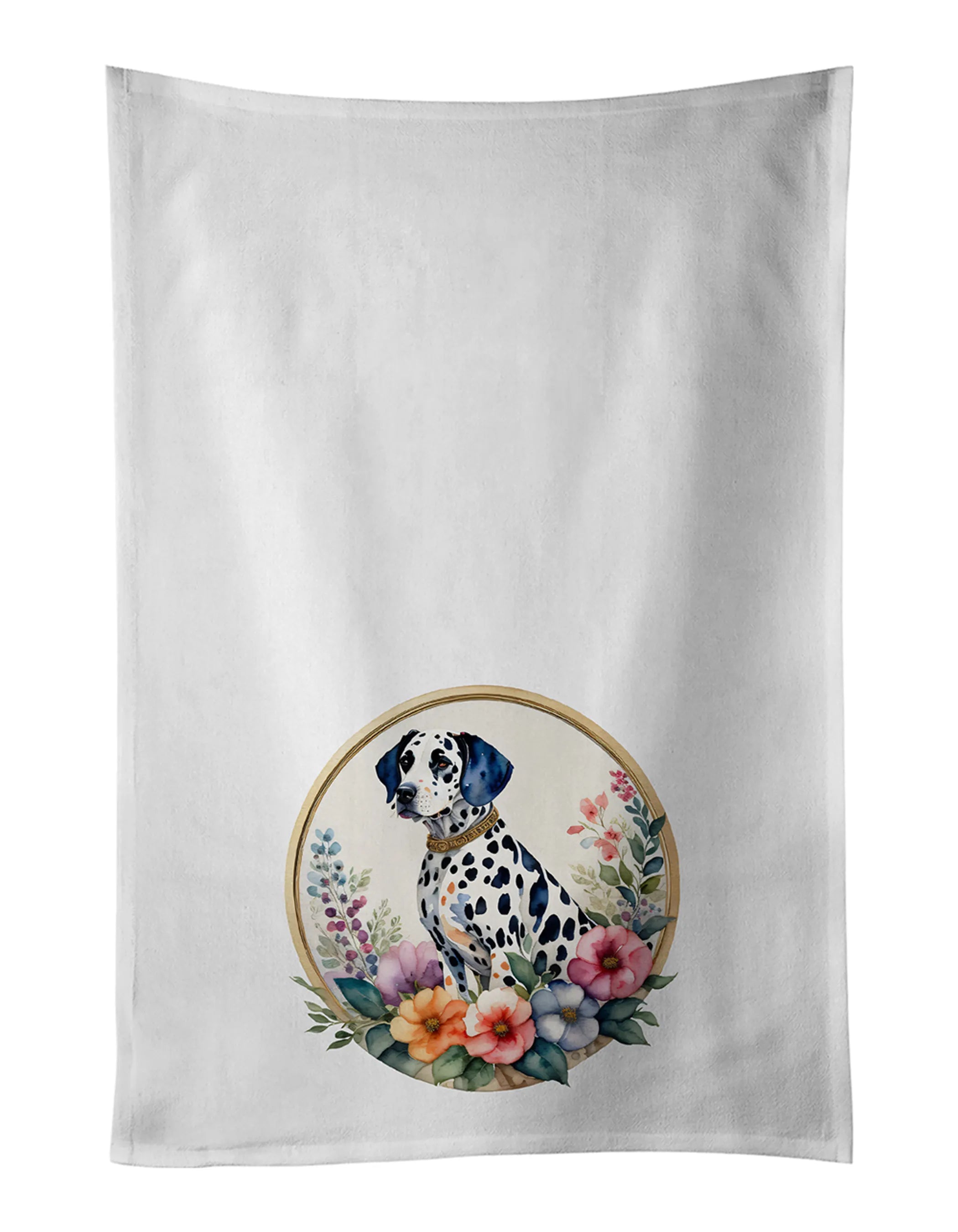 Frame of Flowers Kitchen Towel Set of 2 - Size: 28HX19W | Pack Of: 1 | Collection name: Frame of flowers