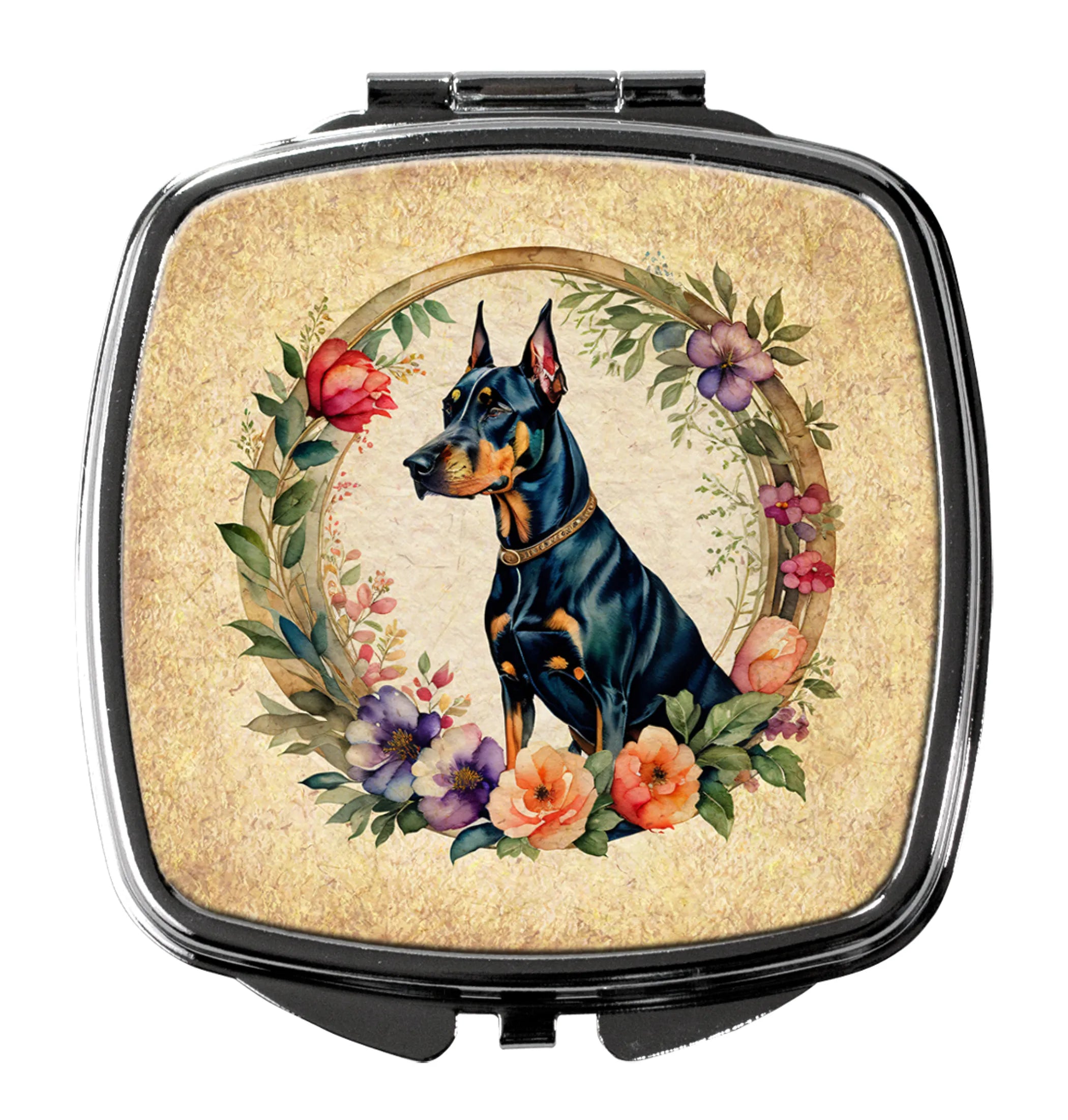 Frame of Flowers Compact Mirror - Pack Of: 1 | Collection name: Frame of flowers