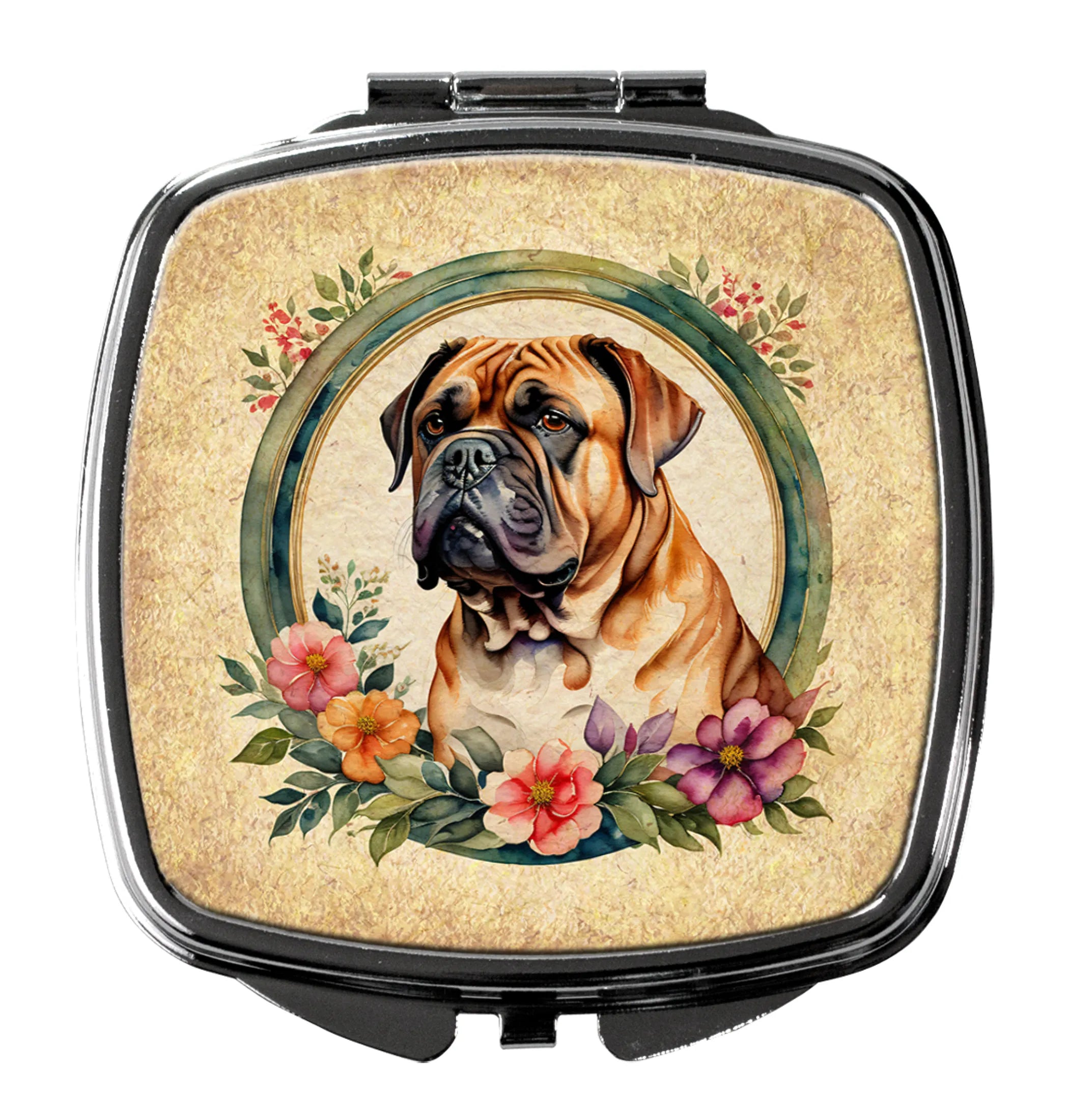 Frame of Flowers Compact Mirror - Pack Of: 1 | Collection name: Frame of flowers