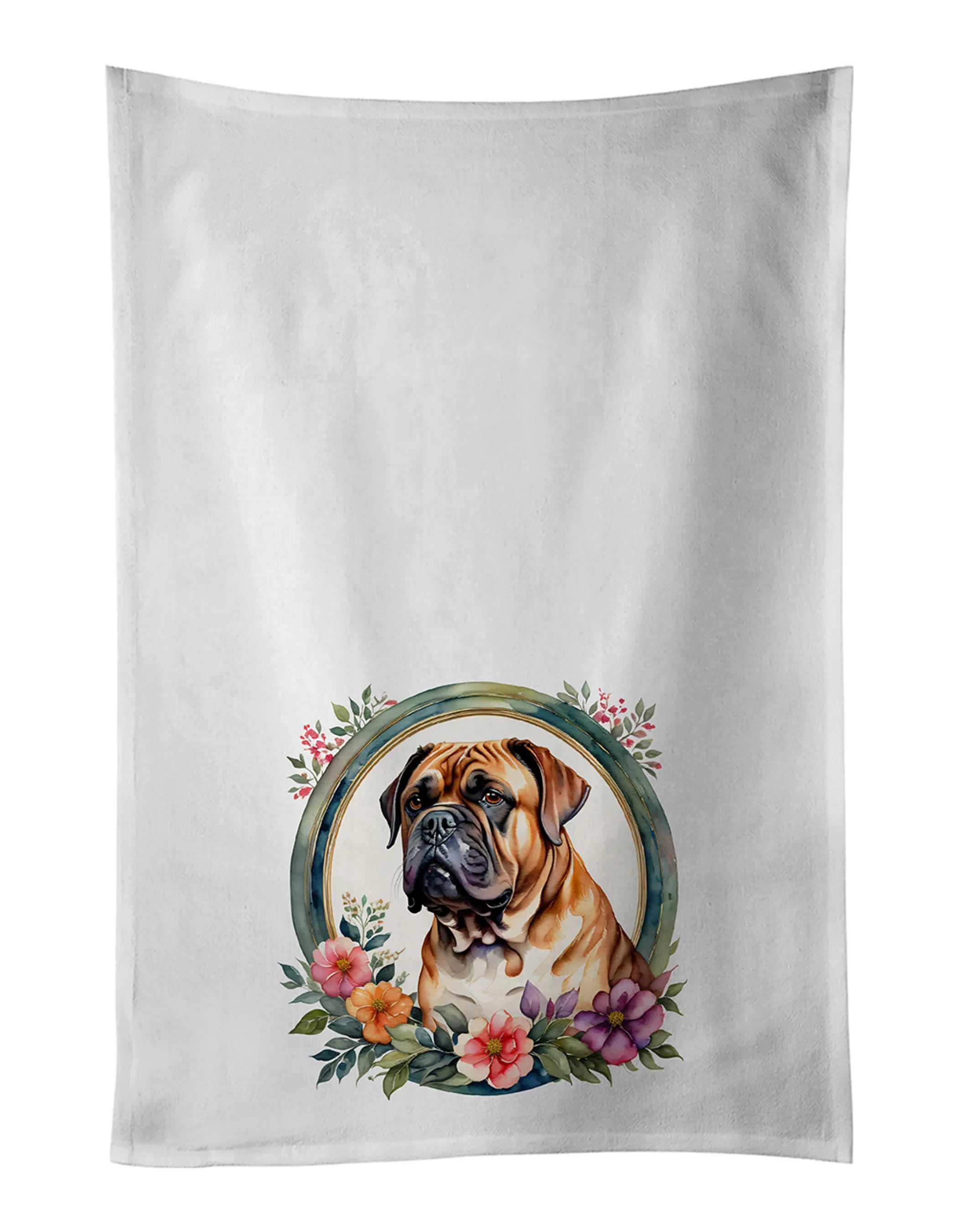 Frame of Flowers Kitchen Towel Set of 2 - Size: 28HX19W | Pack Of: 1 | Collection name: Frame of flowers