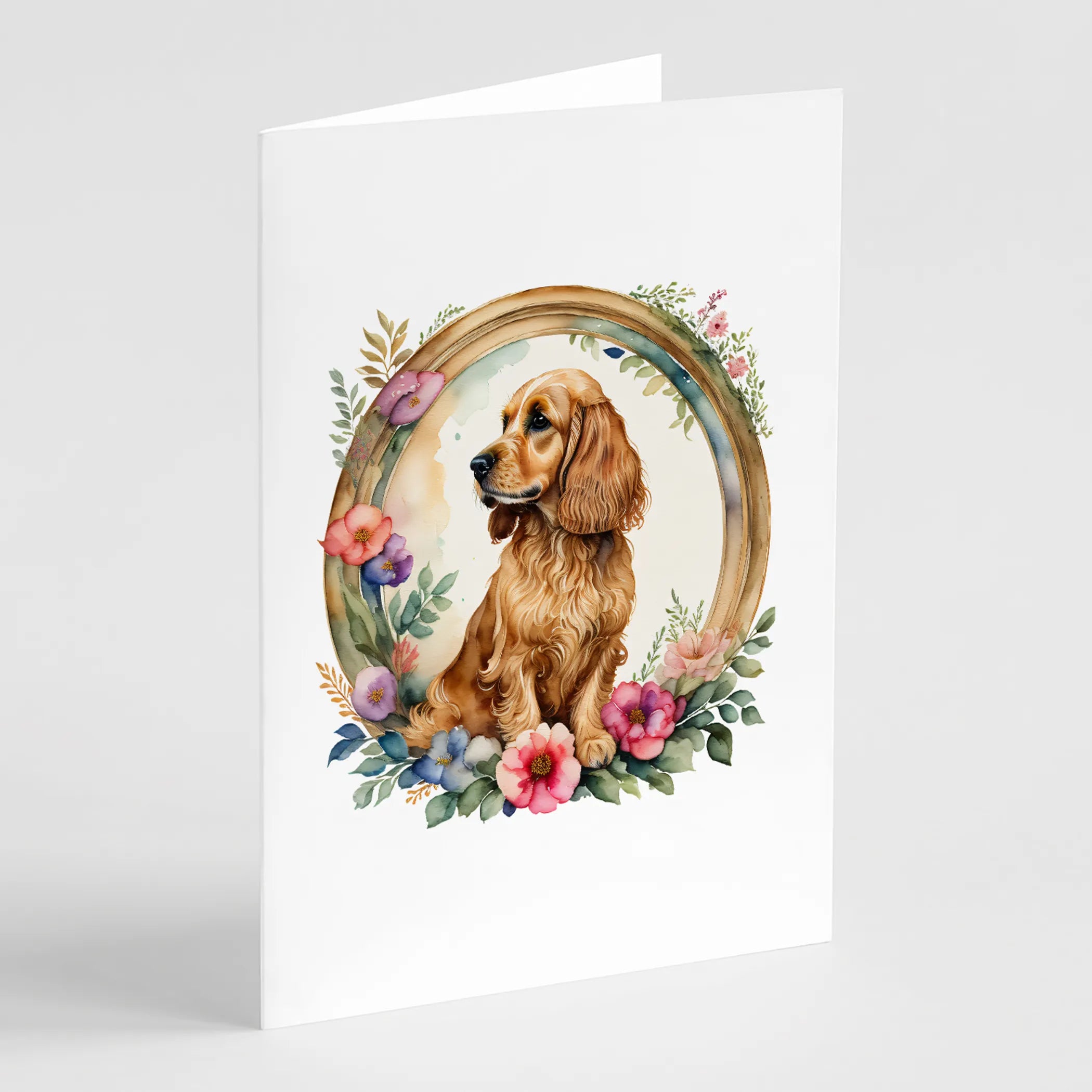 Frame of Flowers Greeting Cards  - Size: 5X7 | Pack Of: 1 | Collection name: Frame of flowers