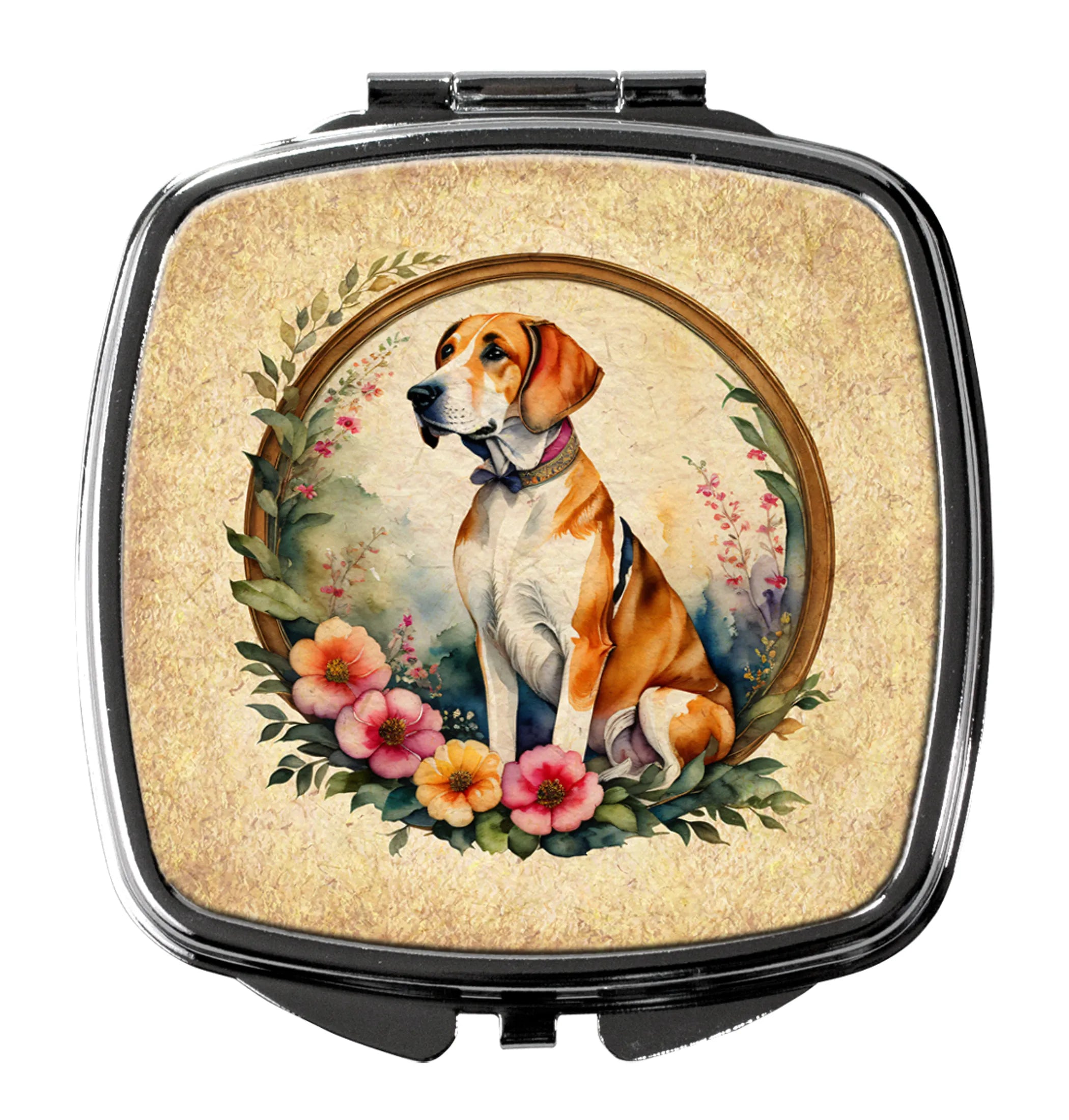 Frame of Flowers Compact Mirror - Pack Of: 1 | Collection name: Frame of flowers
