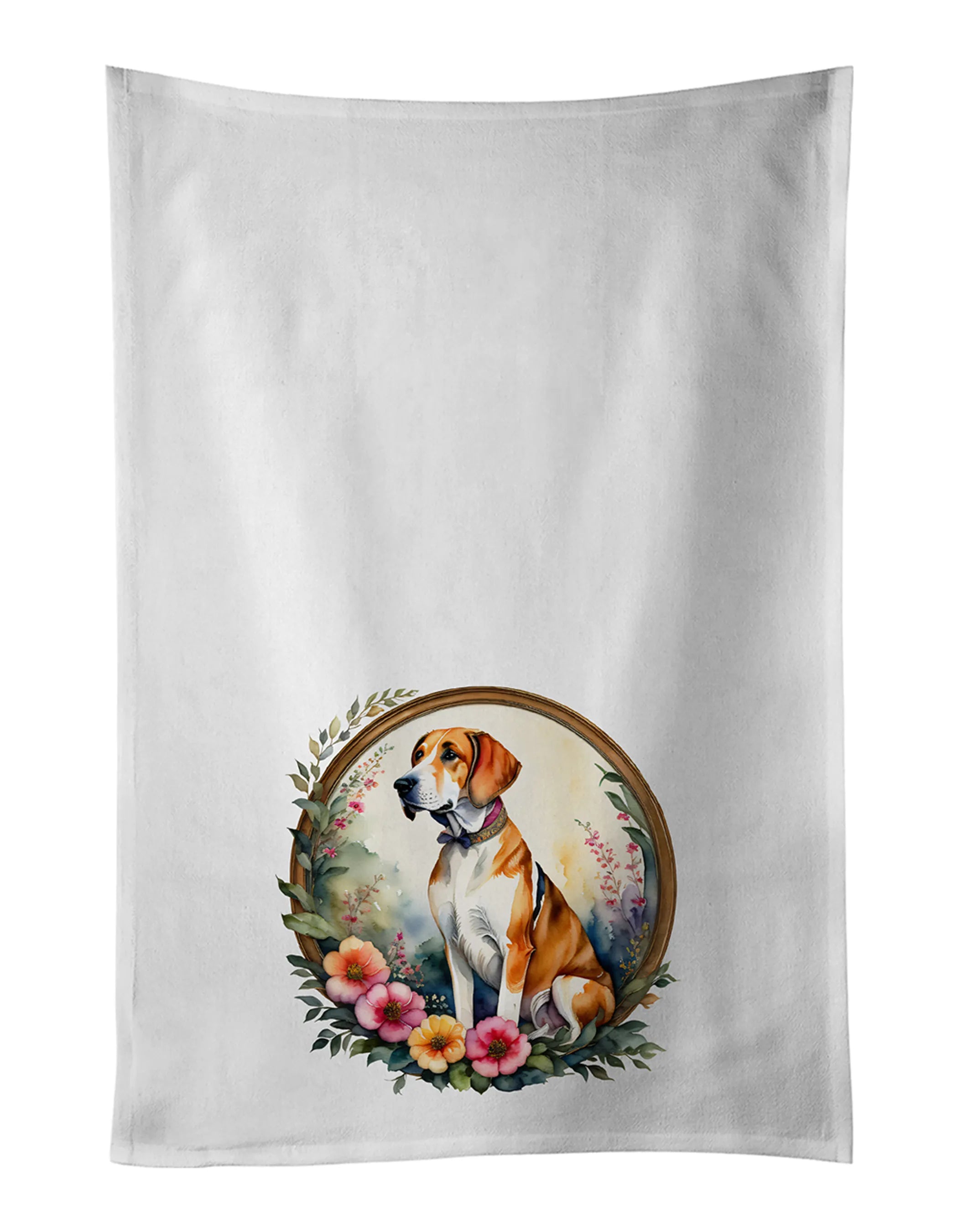 Frame of Flowers Kitchen Towel Set of 2 - Size: 28HX19W | Pack Of: 1 | Collection name: Frame of flowers