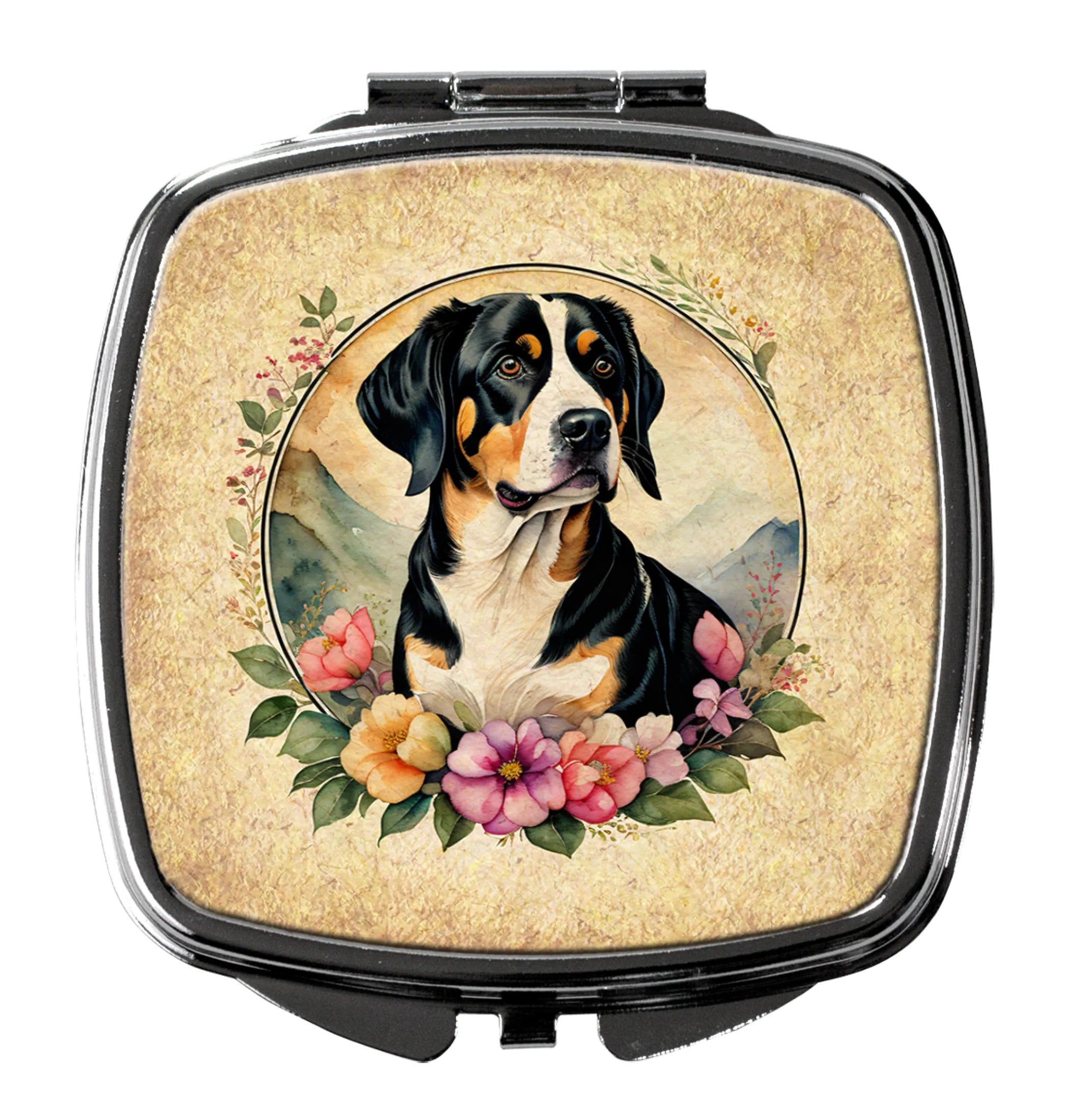 Frame of Flowers Compact Mirror - Pack Of: 1 | Collection name: Frame of flowers