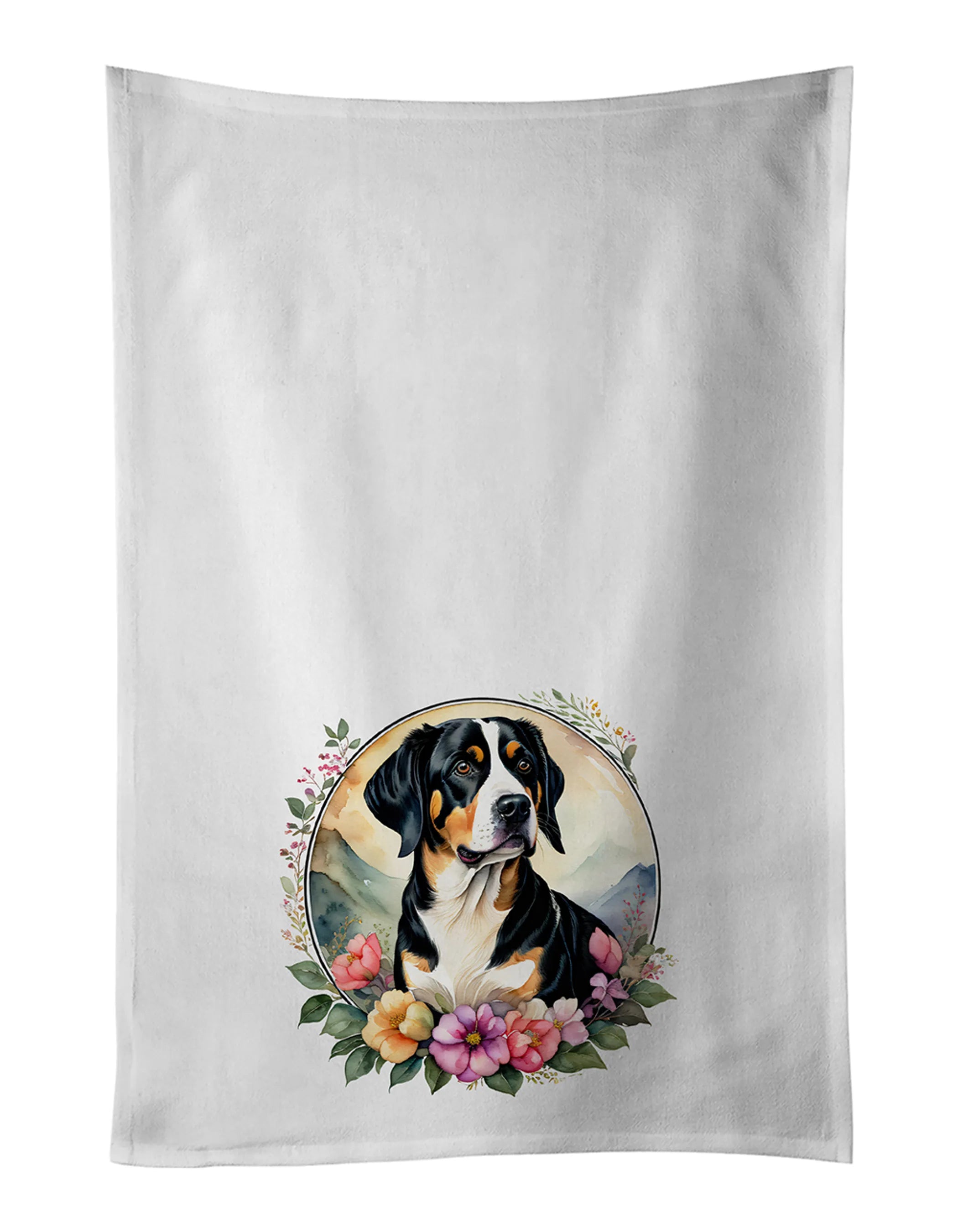 Frame of Flowers Kitchen Towel Set of 2 - Size: 28HX19W | Pack Of: 1 | Collection name: Frame of flowers