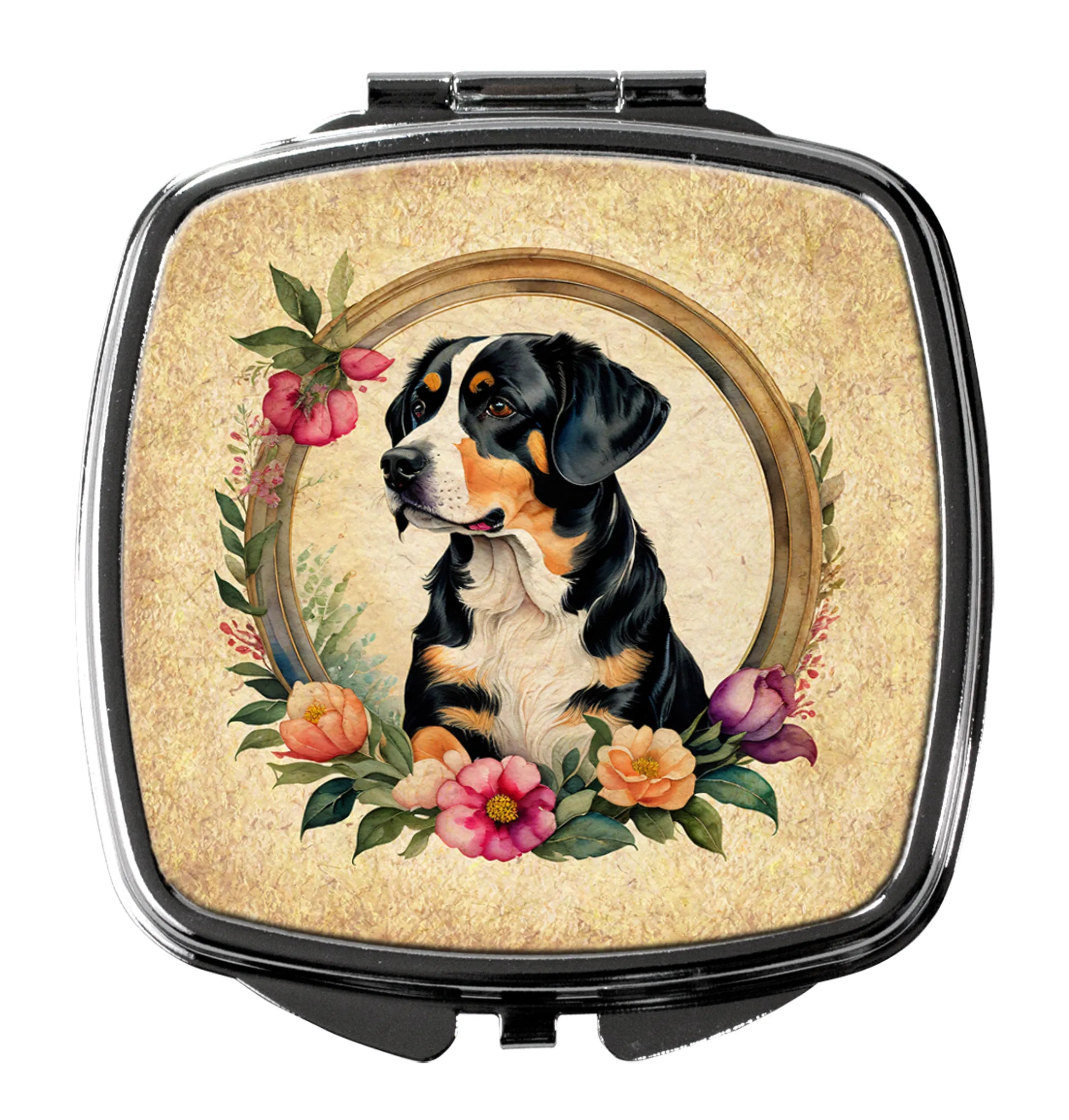 Frame of Flowers Compact Mirror - Pack Of: 1 | Collection name: Frame of flowers