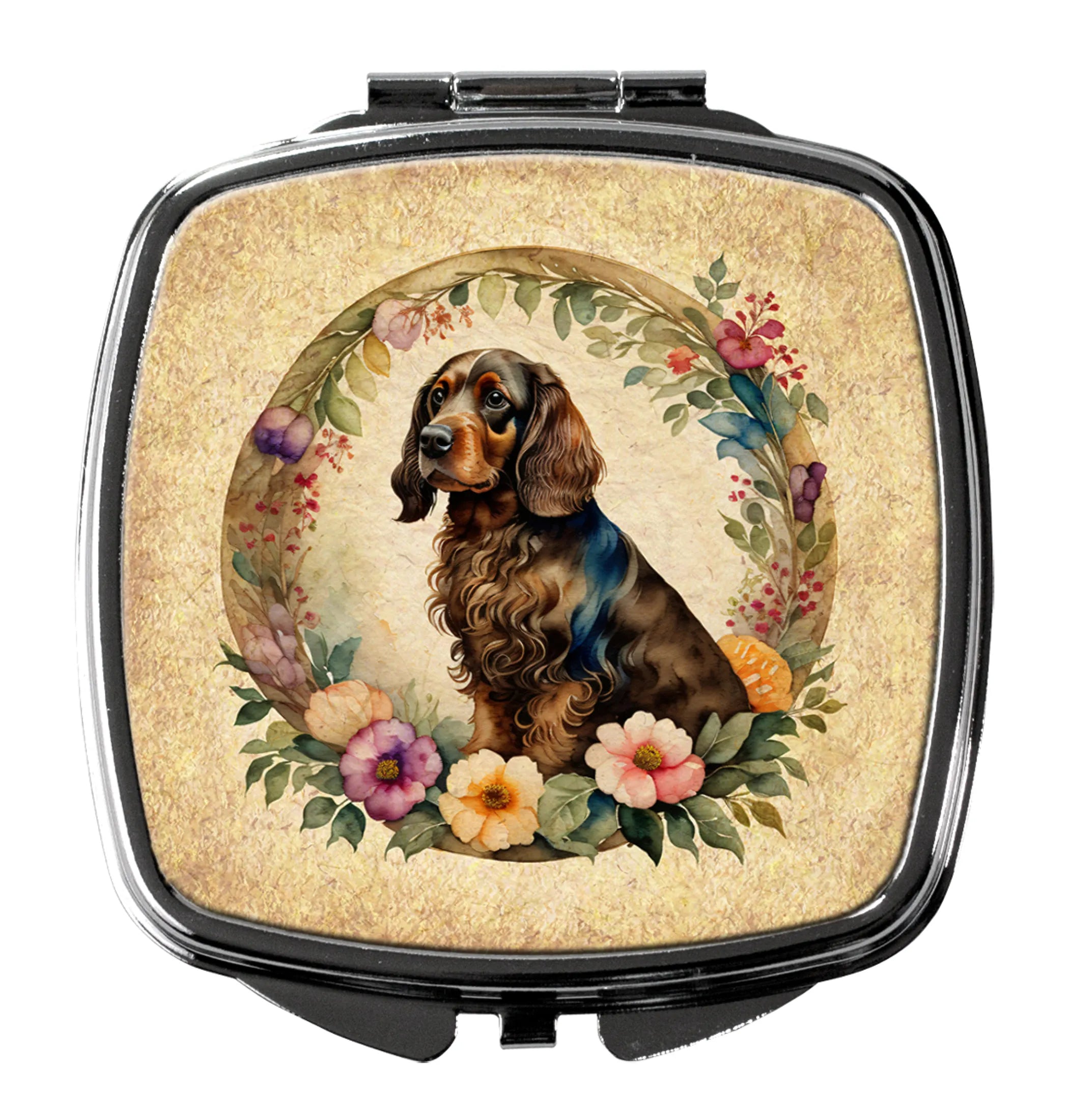 Frame of Flowers Compact Mirror - Pack Of: 1 | Collection name: Frame of flowers