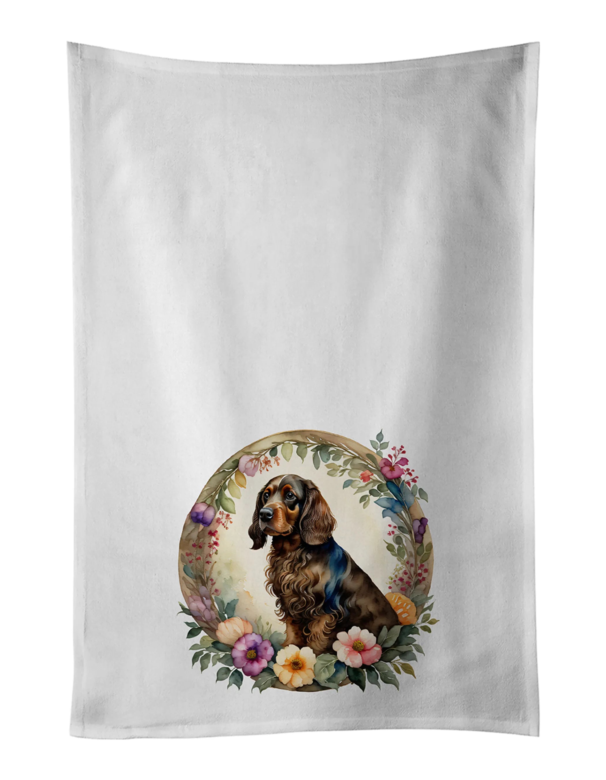 Frame of Flowers Kitchen Towel Set of 2 - Size: 28HX19W | Pack Of: 1 | Collection name: Frame of flowers