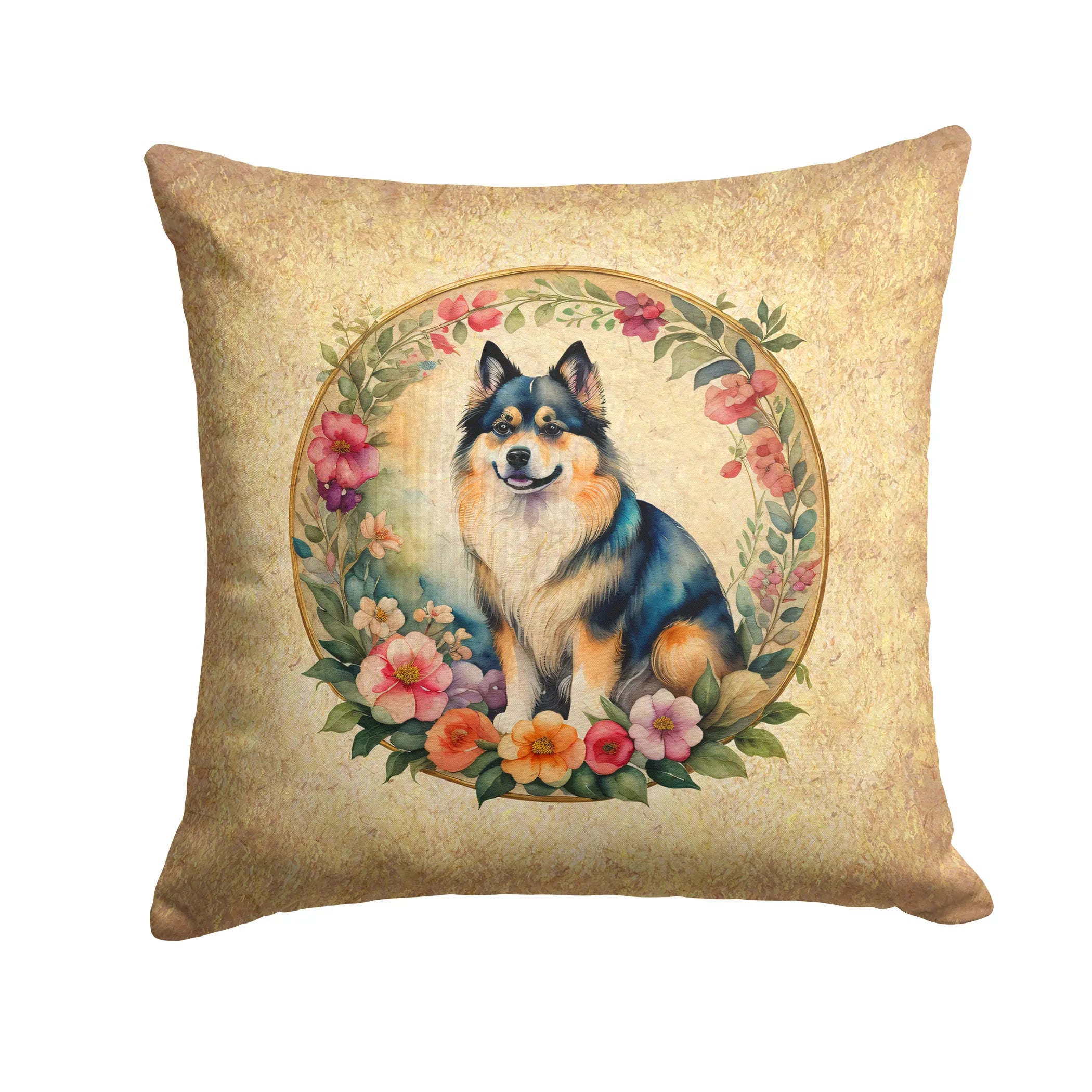 Frame of Flowers Throw Pillow - Size: 14HX14W | Pack Of: 1 | Collection name: Frame of flowers