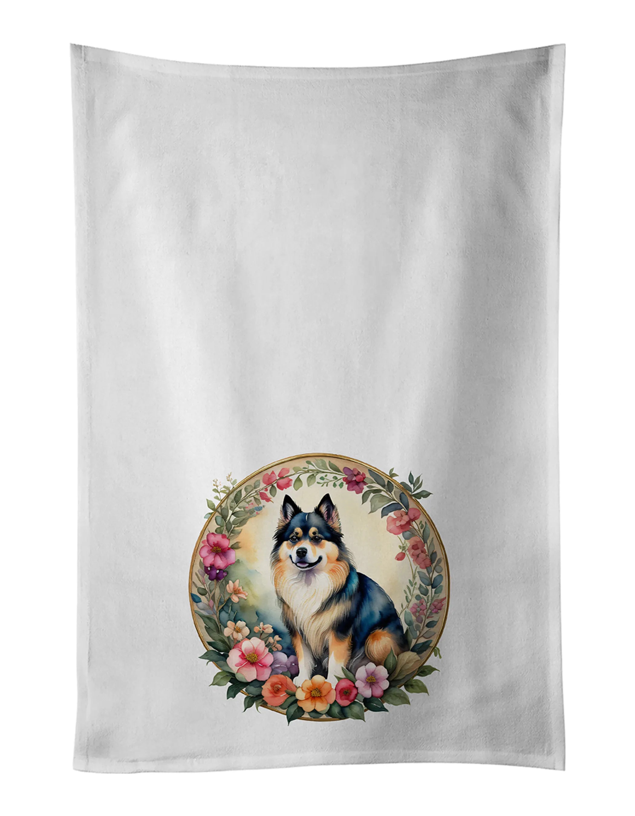 Frame of Flowers Kitchen Towel Set of 2 - Size: 28HX19W | Pack Of: 1 | Collection name: Frame of flowers