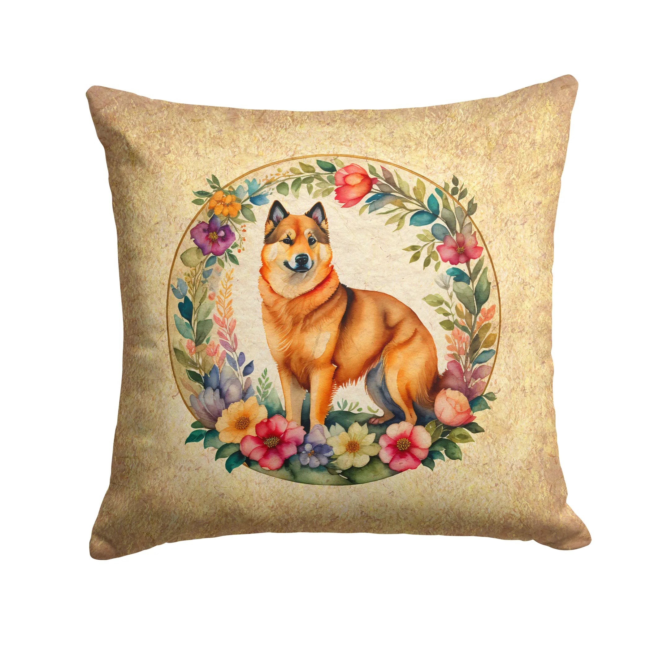 Frame of Flowers Throw Pillow - Size: 14HX14W | Pack Of: 1 | Collection name: Frame of flowers
