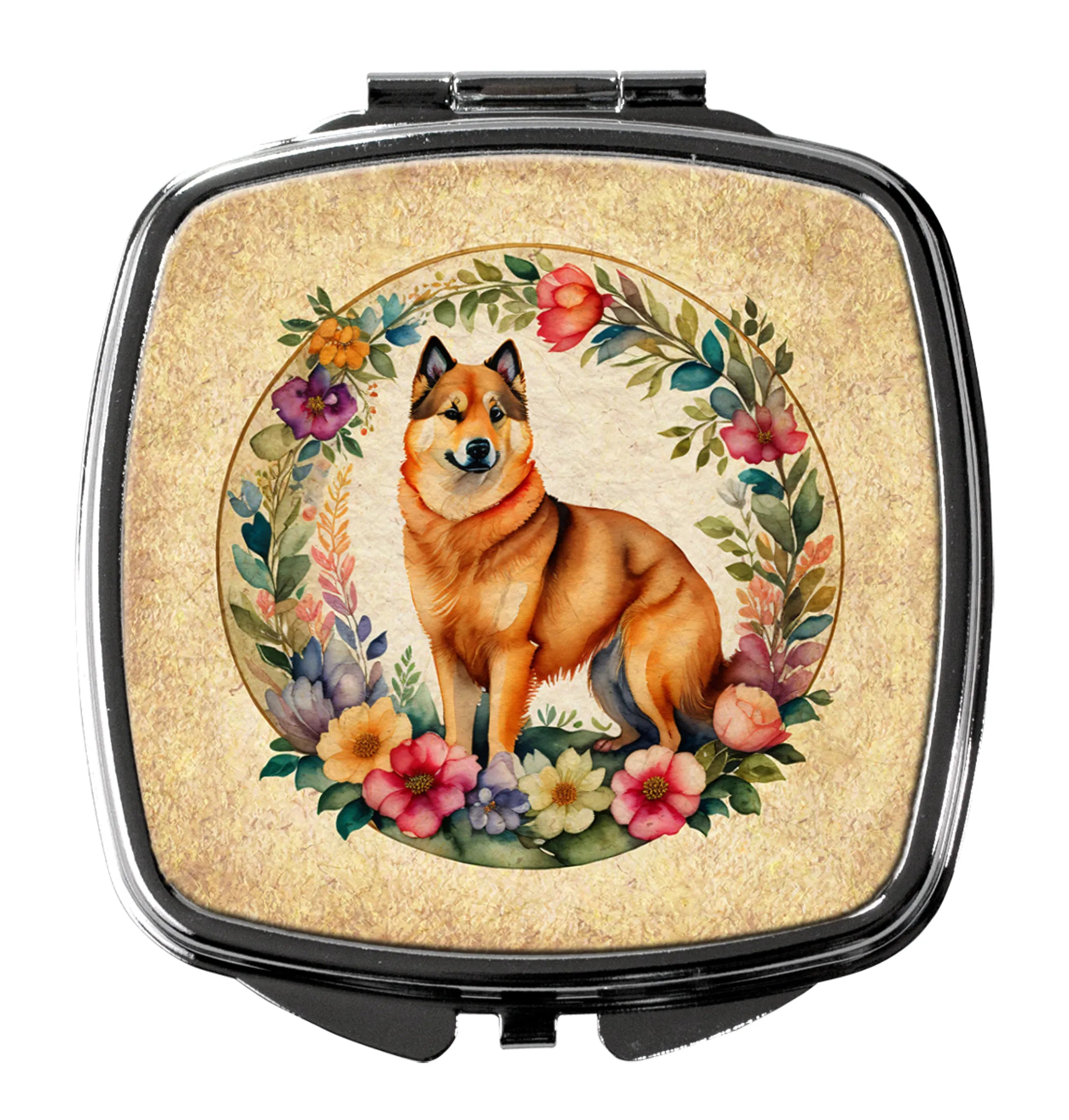 Frame of Flowers Compact Mirror - Pack Of: 1 | Collection name: Frame of flowers