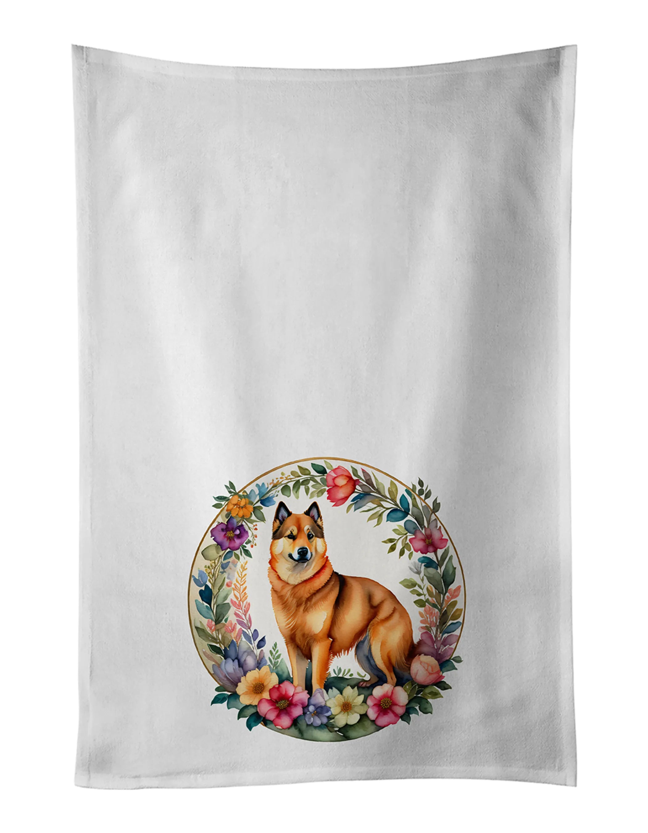 Frame of Flowers Kitchen Towel Set of 2 - Size: 28HX19W | Pack Of: 1 | Collection name: Frame of flowers