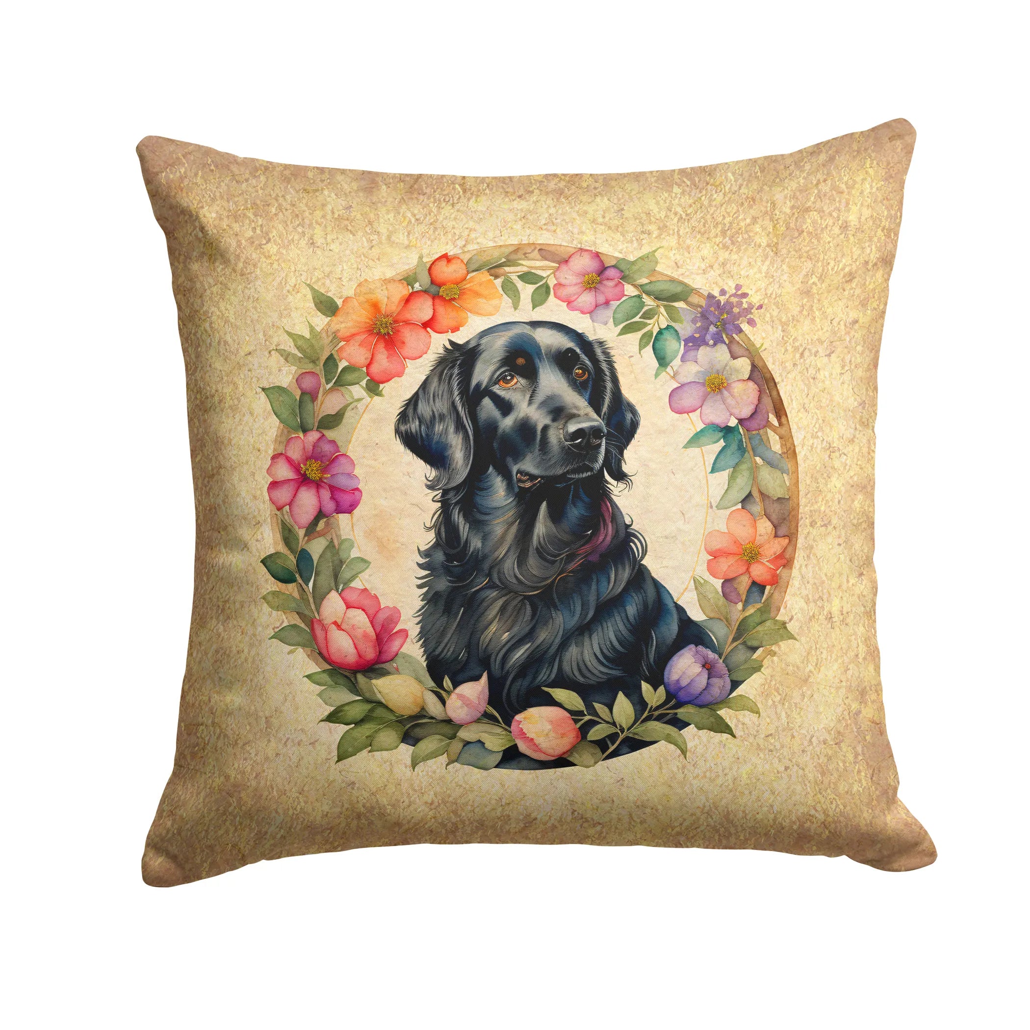 Frame of Flowers Throw Pillow - Size: 14HX14W | Pack Of: 1 | Collection name: Frame of flowers