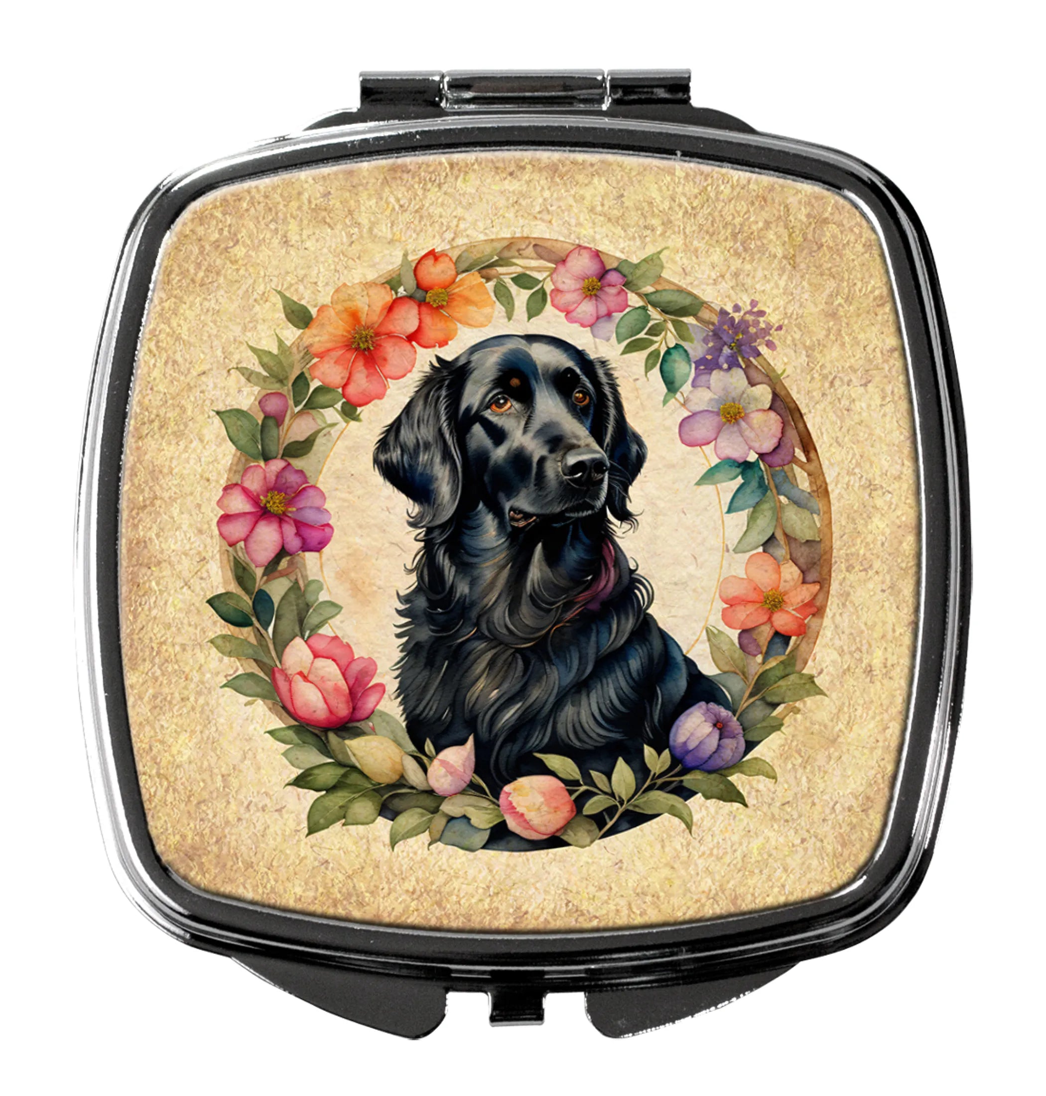 Frame of Flowers Compact Mirror - Pack Of: 1 | Collection name: Frame of flowers