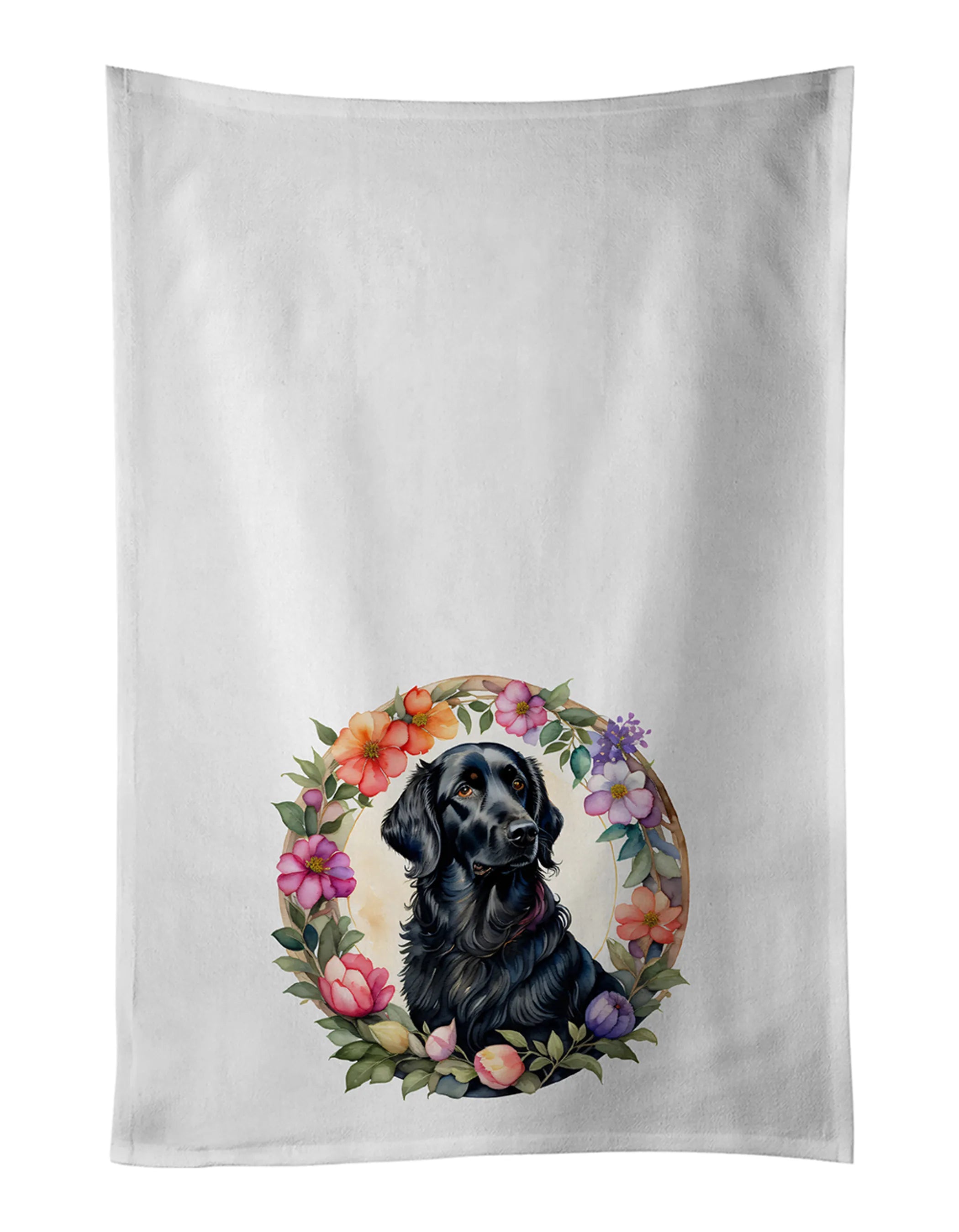 Frame of Flowers Kitchen Towel Set of 2 - Size: 28HX19W | Pack Of: 1 | Collection name: Frame of flowers